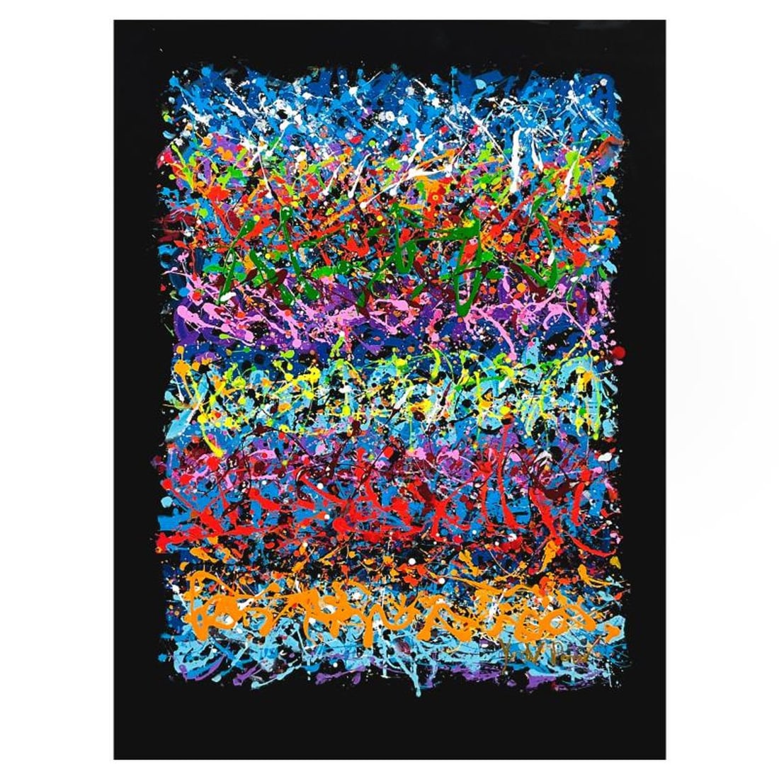 Yoav Pour, Hand Embellished Limited Edition on Canvas, Numbered Inverso and Hand Signed with Letter: This is a hand embellished limited edition giclee on canvas by Yoav Pour, numbered inverso and hand signed by the artist. Includes Letter of Authenticity. Measures approx. 34" x 25" (image).