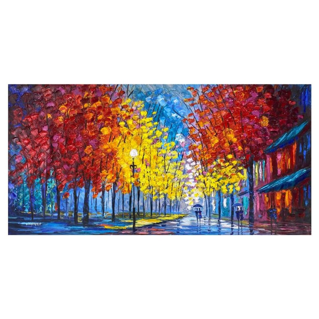 Slava Ilyayev, Hand Embellished Limited Edition on Canvas, Numbered and Hand Signed with Letter of: This is a hand embellished limited edition giclee on canvas by Slava Ilyayev, numbered inverso hand signed by the artist. Includes Letter of Authenticity. Measures approx. 24" x 48" (image). Reference