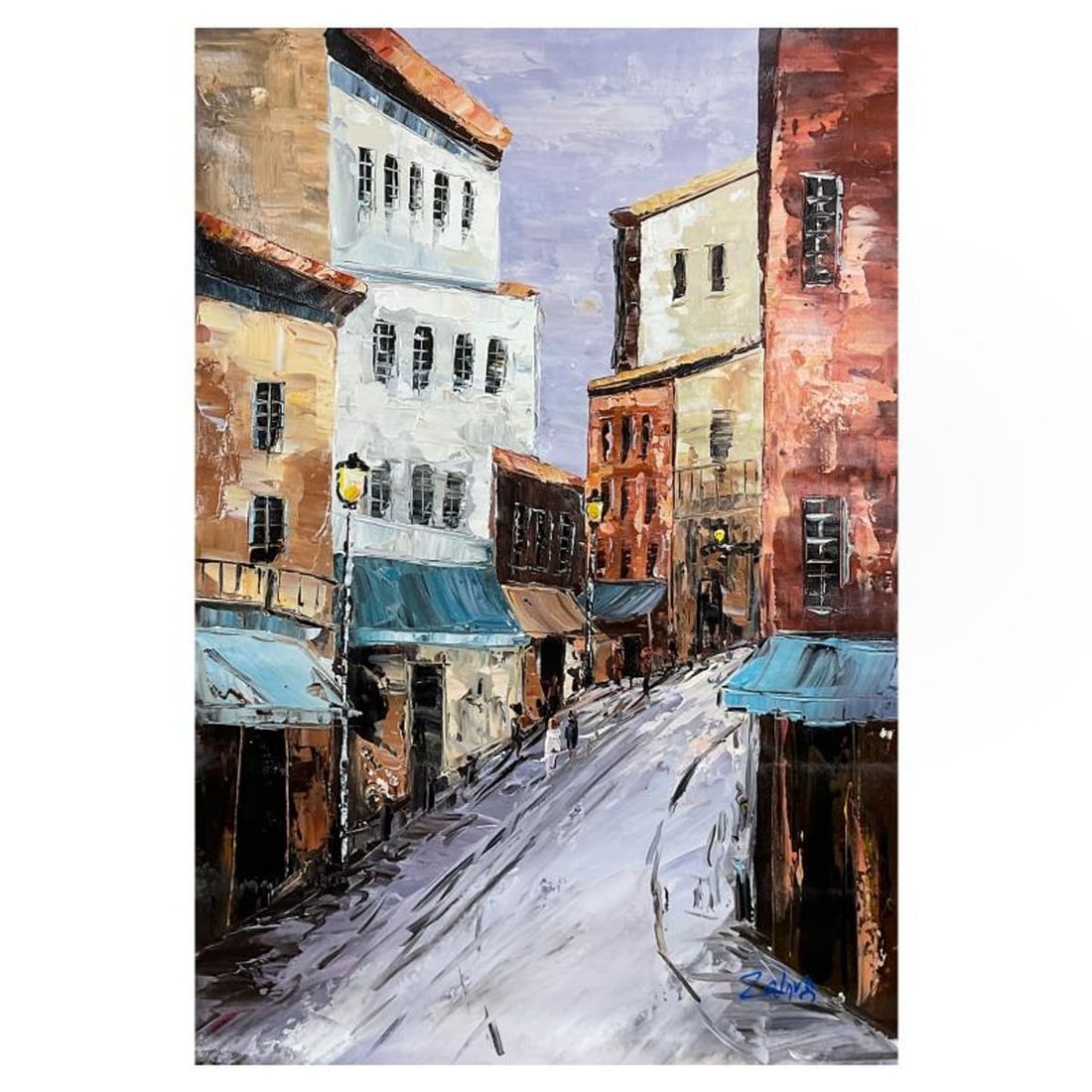 Zahra, Original Acrylic Painting on Canvas (36" x 24"), Hand Signed with Letter of Authenticity: This is an original acrylic painting on canvas by Zahra, hand signed by the artist. Includes Letter of Authenticity. Measures approx. 36" x 24" (image).