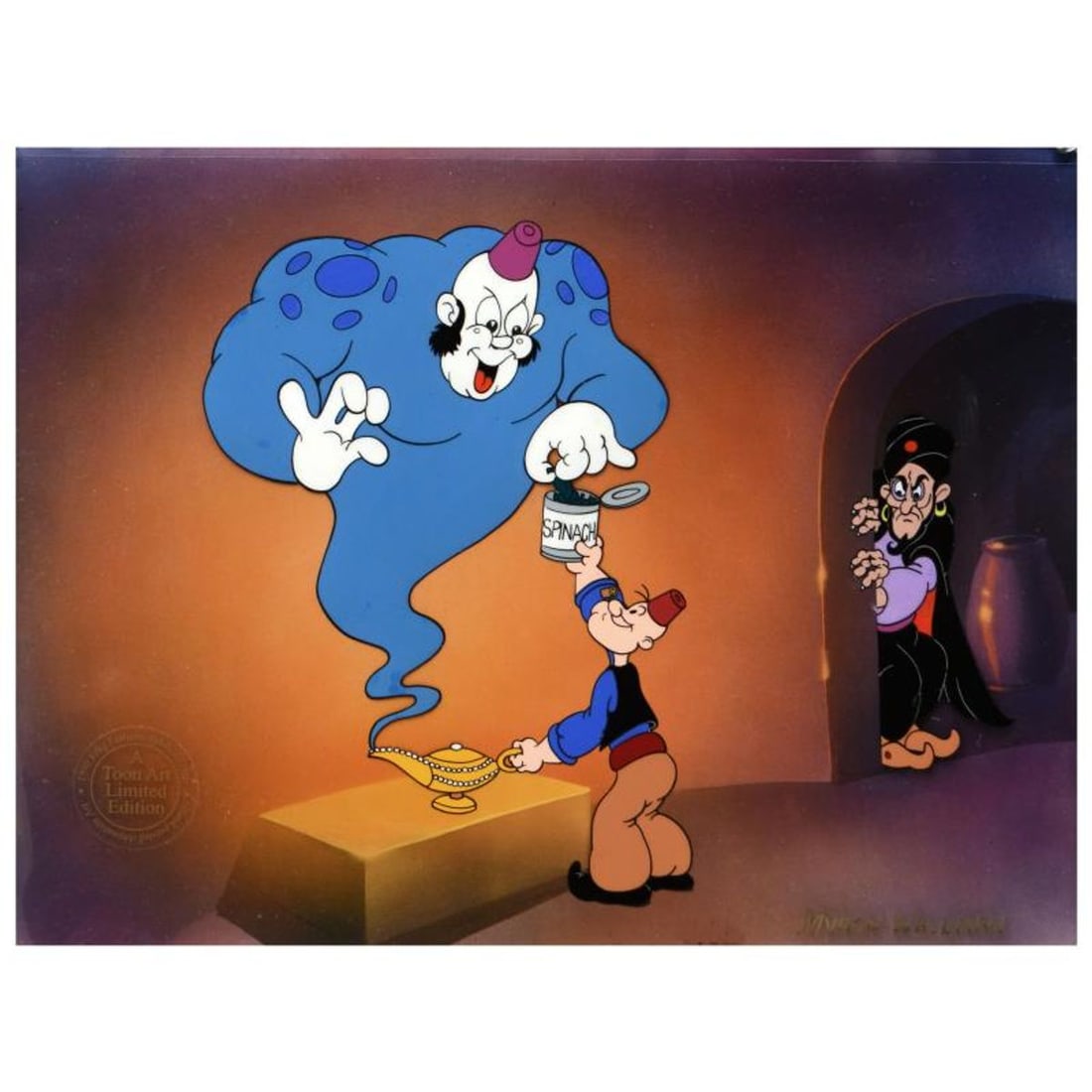 Myron Waldman (1908-2006). "Just A Taste" Limited Edition Hand Inked and Painted Animation Cel,: Just A Taste is a limited edition hand inked and hand painted animation cel with background, numbered and hand signed by Myron Waldman (1908-2006). Includes Certificate of Authenticity! Measures appro