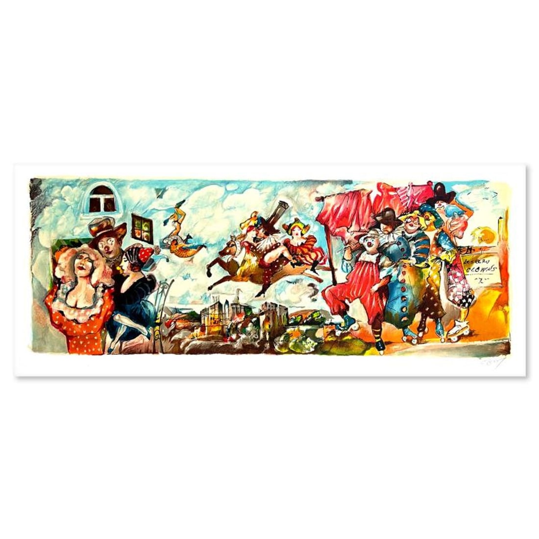 Gretty Rubinstein, Hand Signed, Numbered Limited Edition with Letter of Authenticity.: This is a limited edition on paper by Gretty Rubinstein. The piece comes hand signed by the artist, numbered, and with a letter of authenticity. Measures approximately 8" x 21.5". Reference#: 93465.