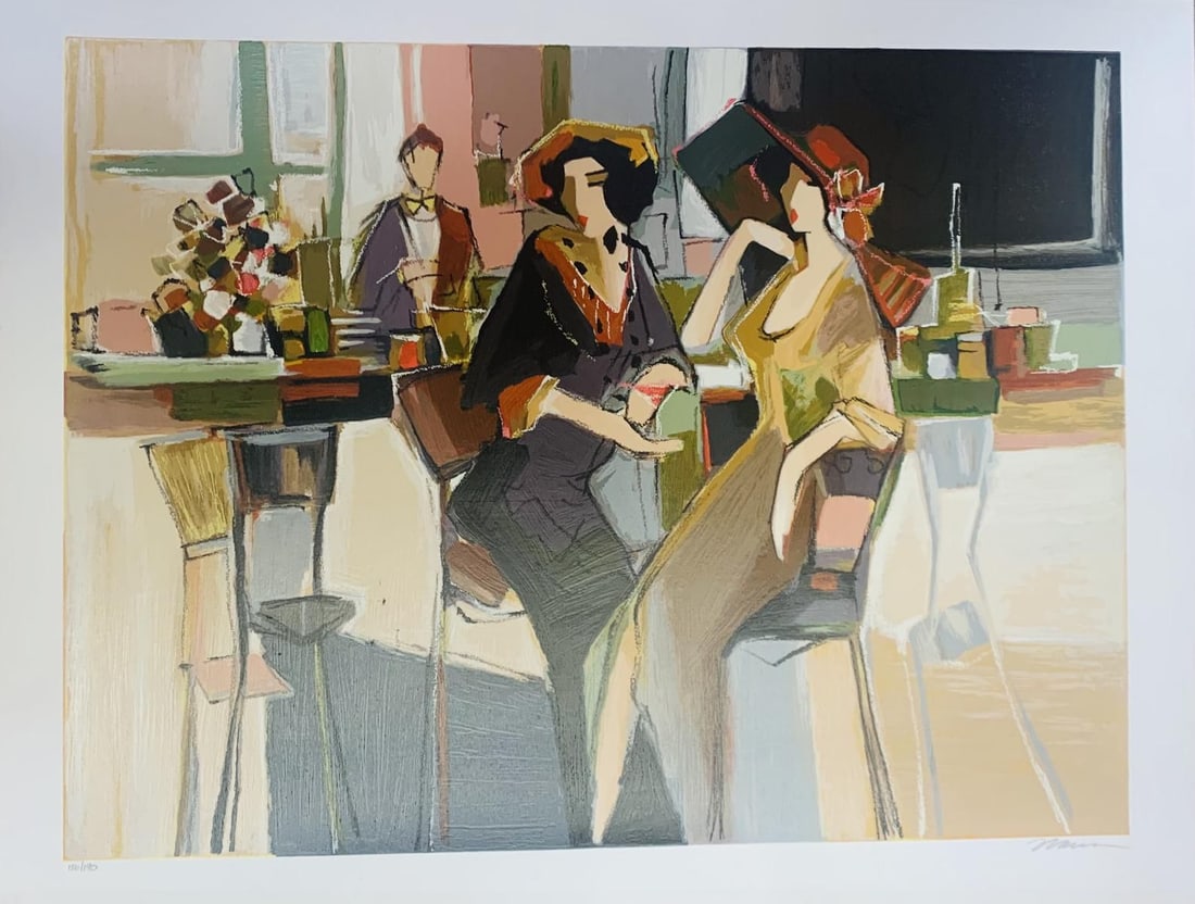 Issac Maimon- Serigraph on Paper: Artist: Issac Maimon. Medium: Serigraph on Paper. Size: 30" x 40". Signature: Hand signed and numbered. Reference#: 24981.