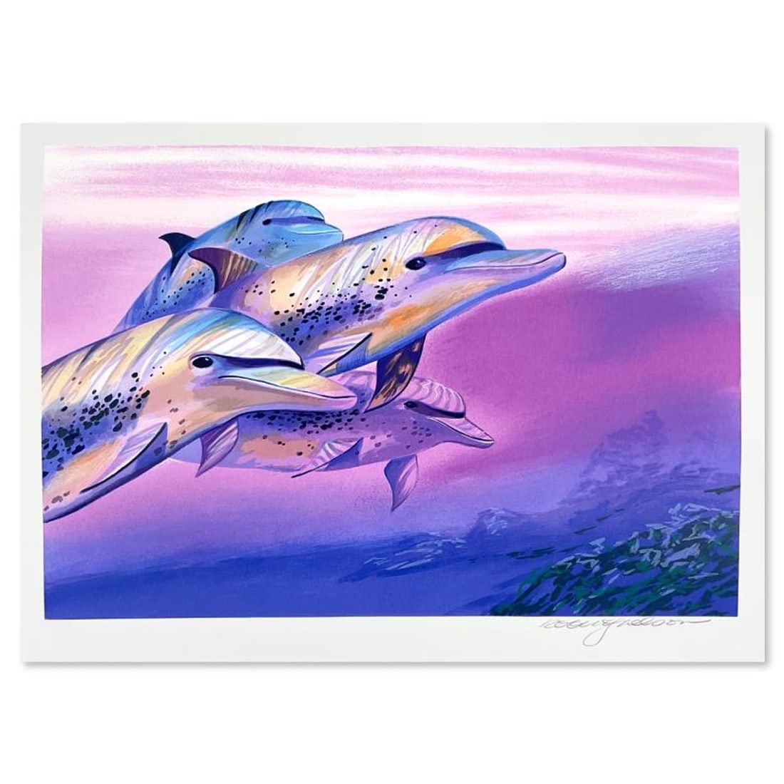Robert Lyn Nelson, "Eyes of Friends" Limited Edition Serigraph, Numbered and Hand Signed with Letter (1 of 2)