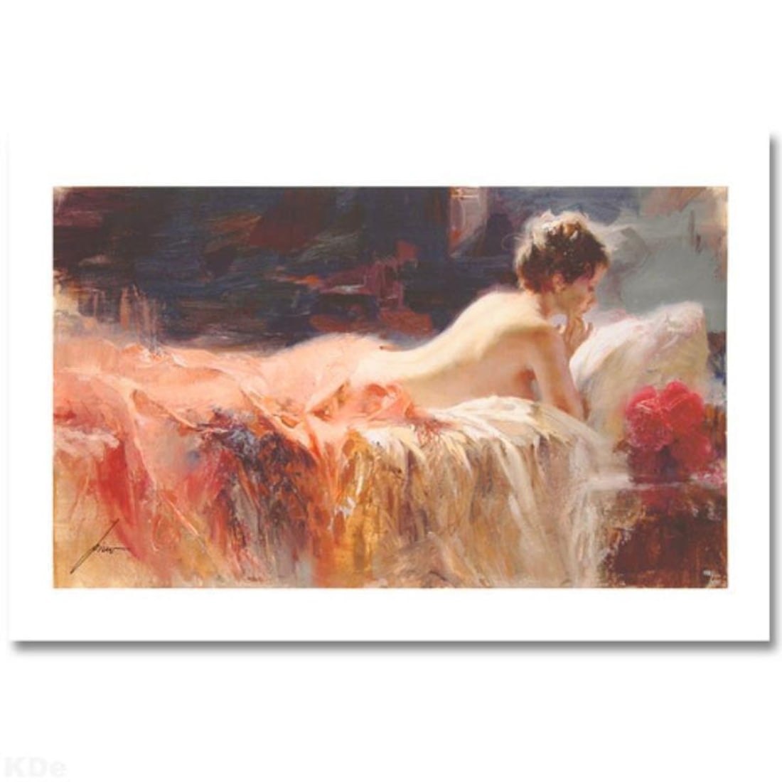 Pino (1939-2010), "Soft Light" Hand Signed Limited Edition with Certificate of Authenticity.: Soft Light is a limited edition giclee on paper by Pino (1939-2010), numbered and hand signed by the artist. Includes Certificate of Authenticity. Measures approximately 14" x 24" (image). Reference#: