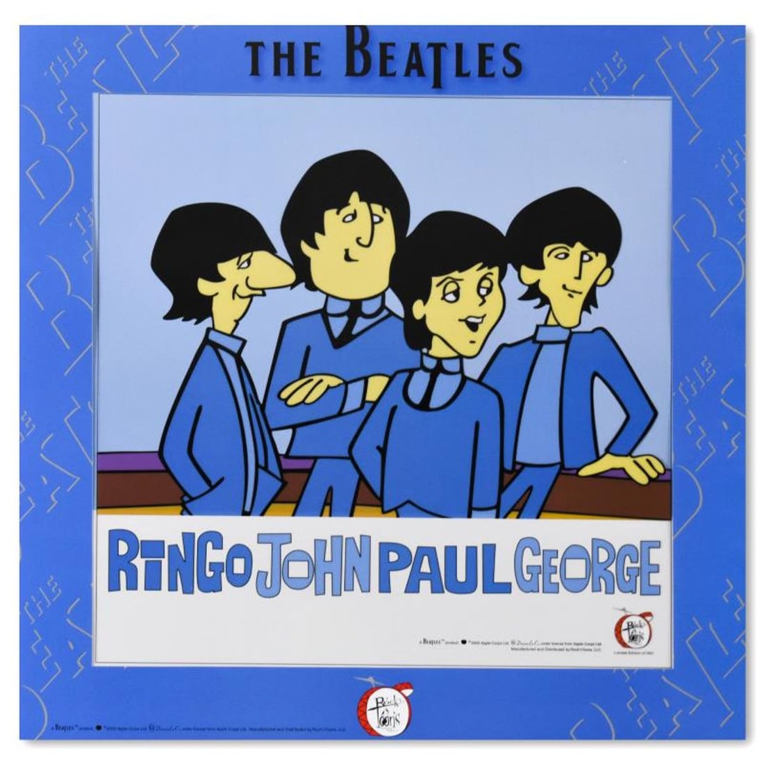 The Beatles, "Moonlight Boat" Limited Edition Sericel with Certificate of Authenticity.: Moonlight Boat is a limited edition sericel inspired by The Beatles Saturday Morning Cartoon series. This piece is from an edition of 500. This piece comes matted. Includes Certificate of