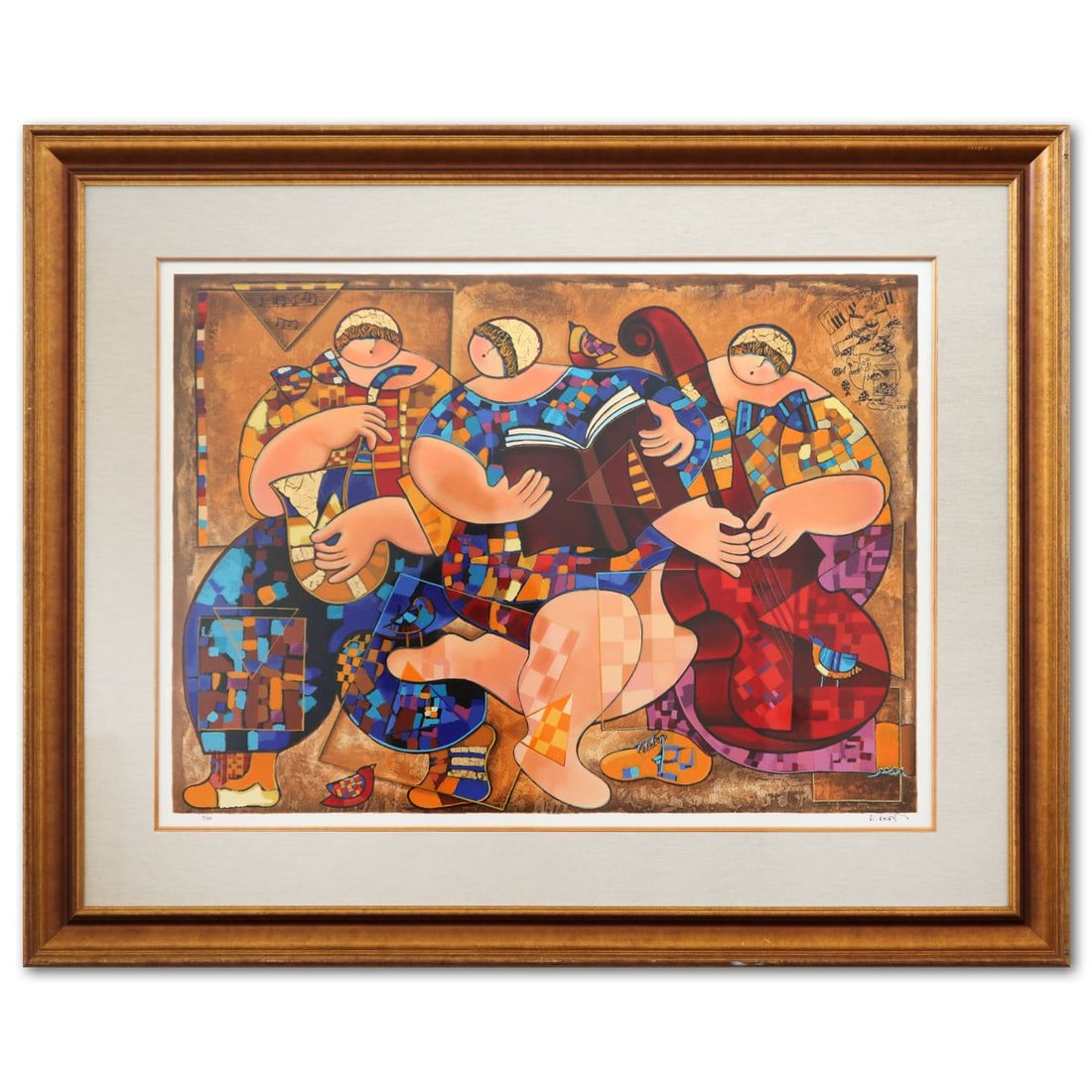 Dorit Levy- Limited Edition Serigraph "Big Easy": Artist: Dorit Levy. Medium: Limited Edition Serigraph. Title: Big Easy. Size: 27" x 36". Measures approx. 41" x 52" (framed). Signature: Hand Signed and Numbered. Reference#: 74554.