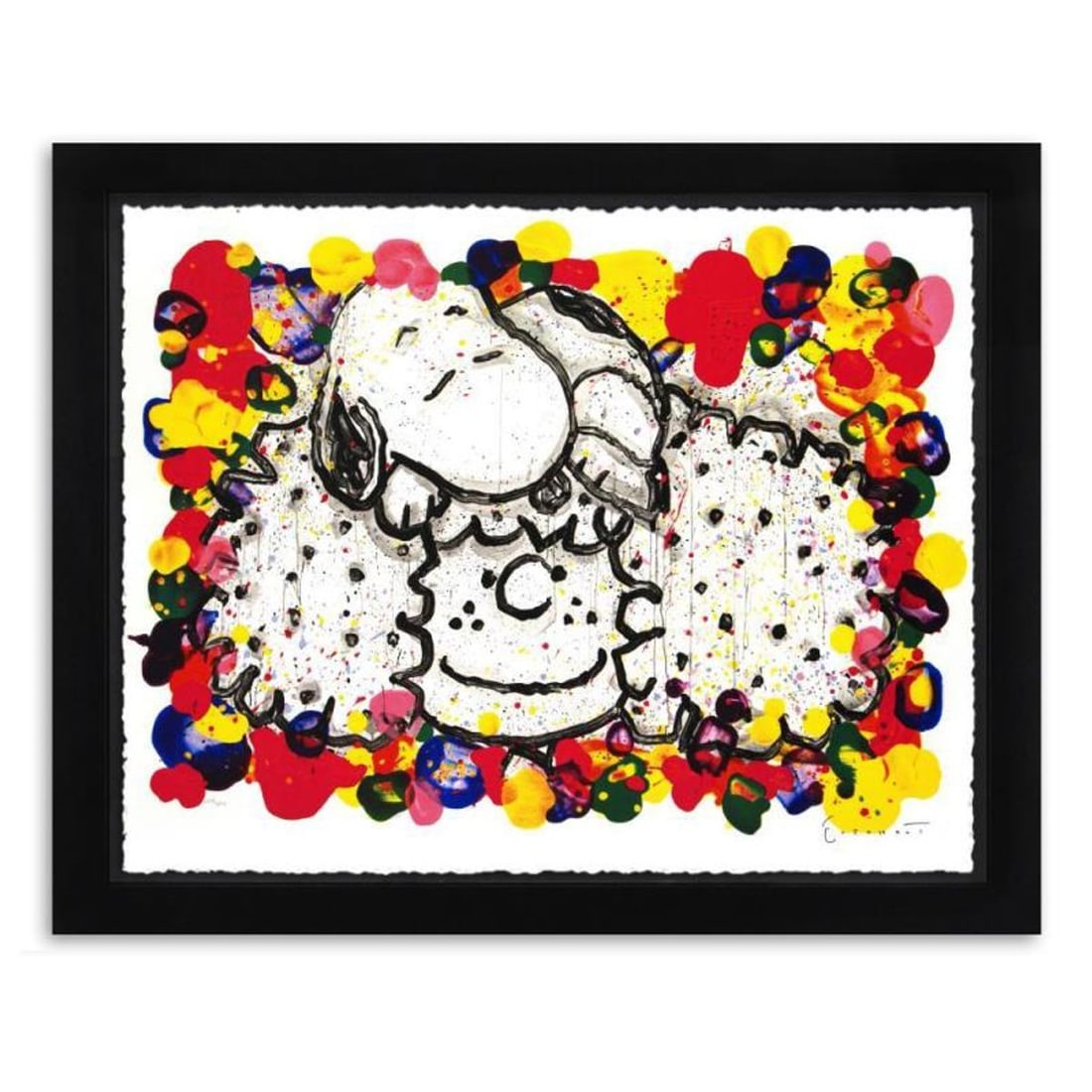 Everhart, Tom- Lithograph "Why I Like Big Hair": Artist: Everhart, Tom. Medium: Lithograph. Title: Why I Like Big Hair. Size: 37" x 27". Measures approx. 43.5" x 34" (framed).