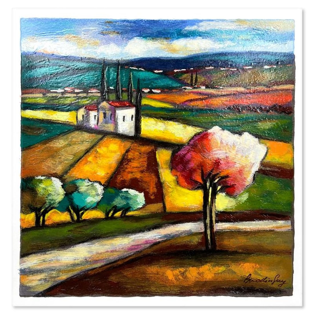 Slava Brodinsky, Hand Signed, Numbered Limited Edition with Letter of Authenticity.: This is a limited edition on paper by Slava Brodinsky. The piece comes hand signed by the artist, numbered, and with a letter of authenticity. Measures approximately 12" x 12". Reference#: 89973.