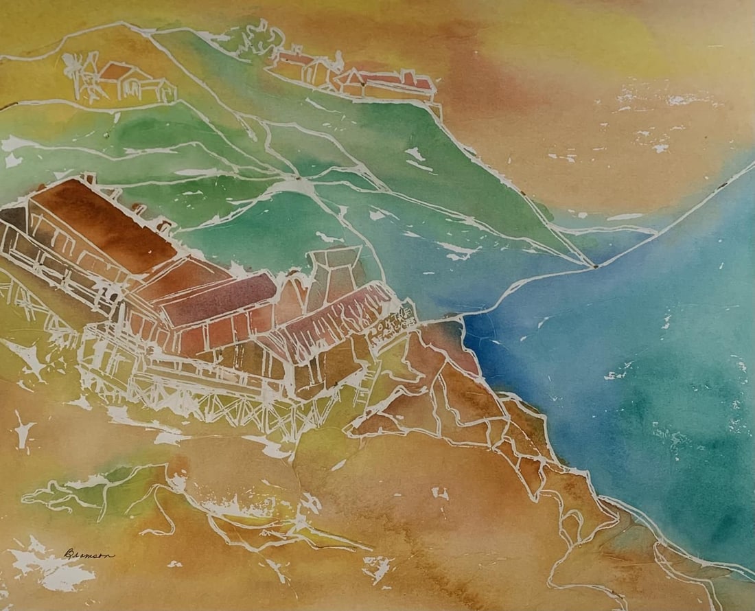 Bramson- Original watercolor on paper (1 of 1)