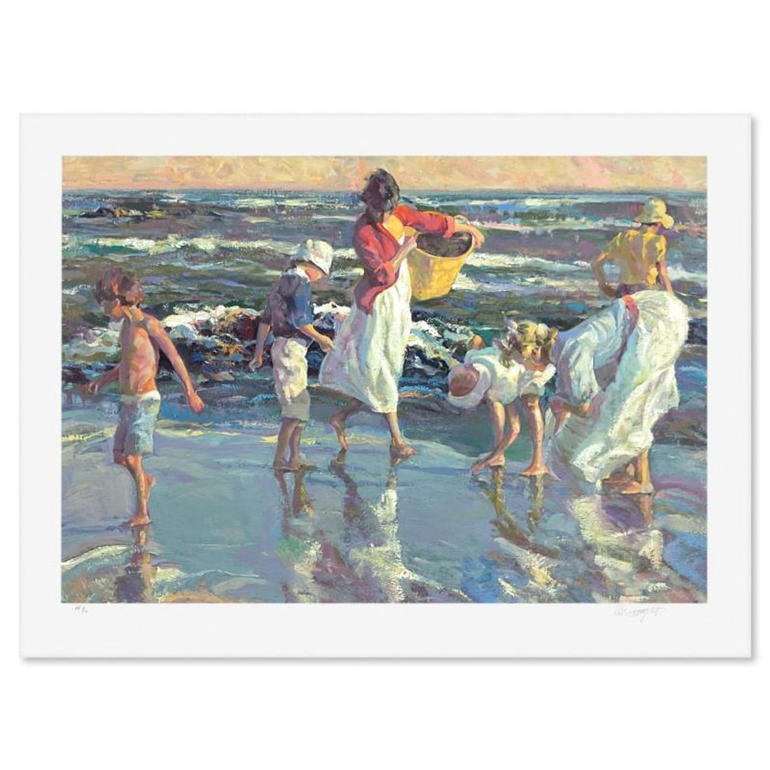 Don Hatfield, "Fall Tides" Limited Edition Printer's Proof Serigraph, Numbered 1/11 and Hand Signed: Fall Tides is a limited edition printer's proof serigraph on paper by Don Hatfield, numbered 1/11 and hand signed by the artist. Includes Letter of Authenticity. Measures approx. 31.5" x 42"