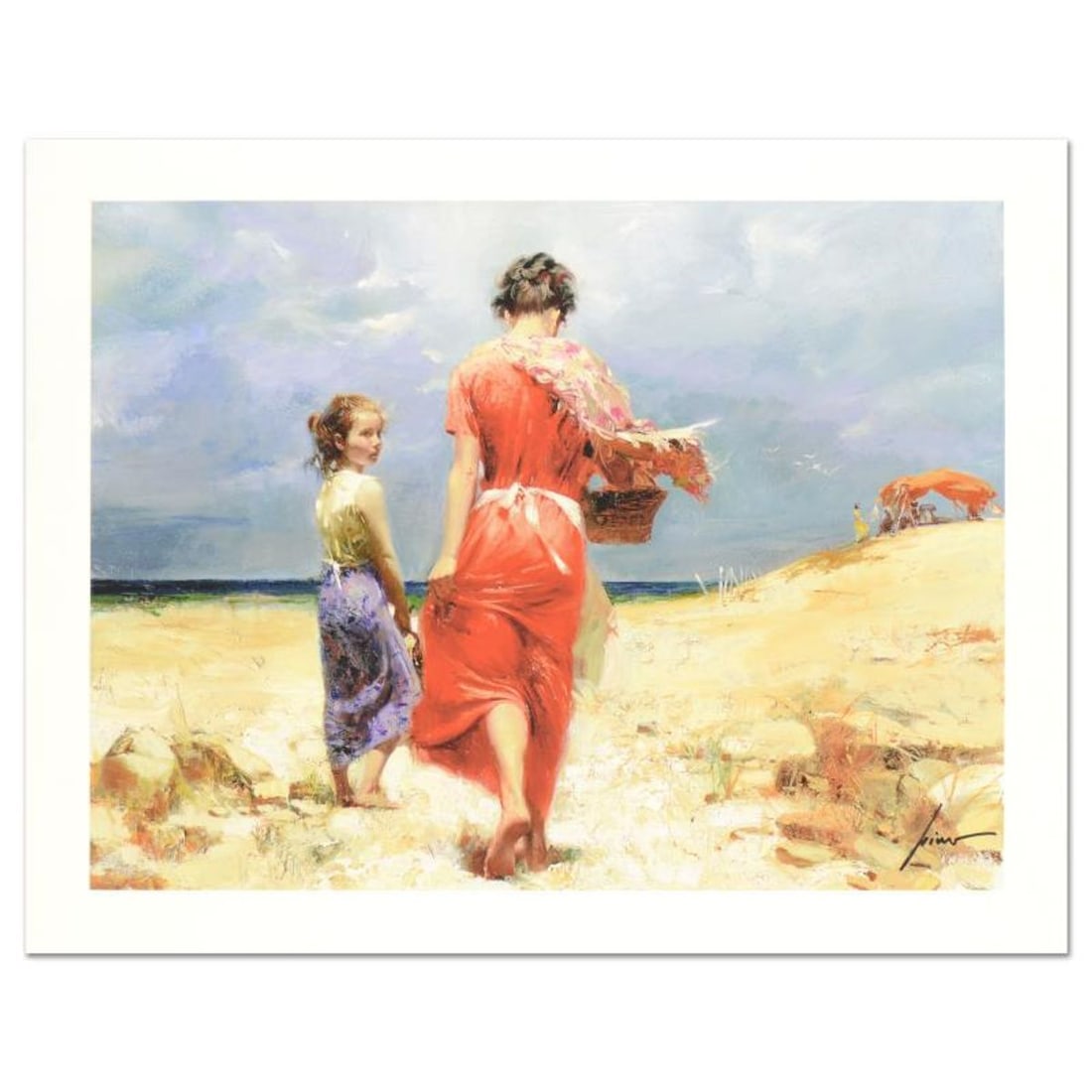 Pino (1939-2010) "Summer Retreat" Limited Edition Giclee. Numbered and Hand Signed; Certificate of: Summer Retreat is a limited edition giclee on paper by Pino (1939-2010). The piece comes numbered and is hand signed by the artist. Includes Certificate of Authenticity. Measures approximately 15 x
