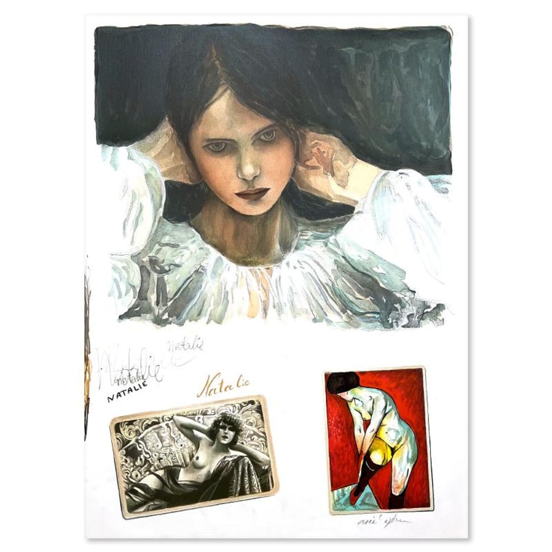 Arie Azene, Hand Signed, Numbered Limited Edition with Letter of Authenticity.: This is a limited edition on paper by Arie Azene. The piece comes hand signed by the artist, numbered, and with a letter of authenticity. Measures approximately 28" x 19.5". Reference#: 89785.