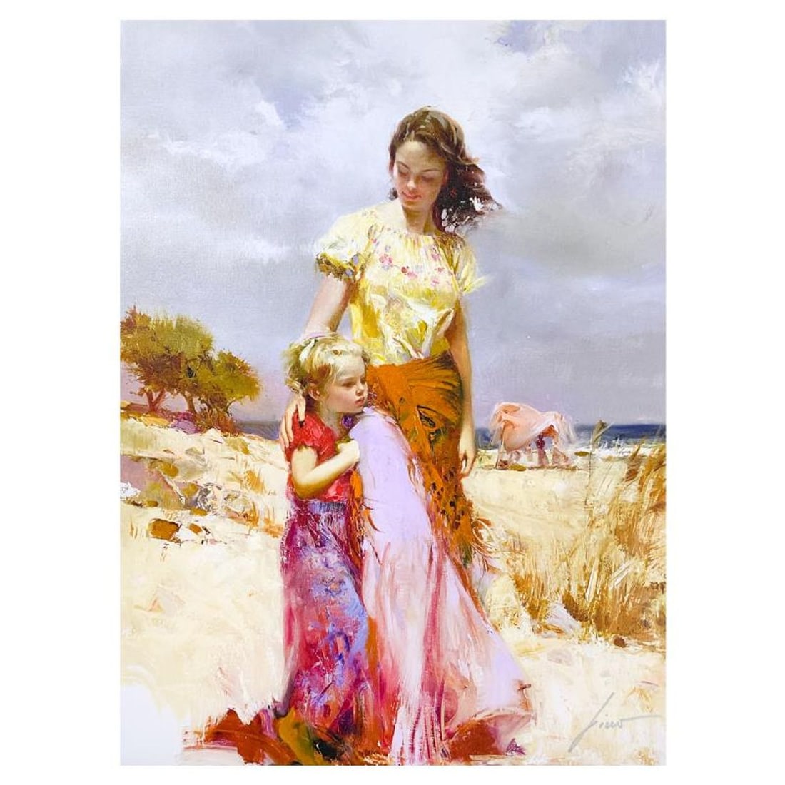 Pino (1939-2010) "Family Retreat" Limited Edition on Canvas, Numbered and Hand Signed with: Family Retreat is a limited edition giclee on canvas by Pino (1939-2010), numbered and hand signed by the artist. Includes Certificate of Authenticity. Measures approx. 30" x 22" (image). Reference#: 
