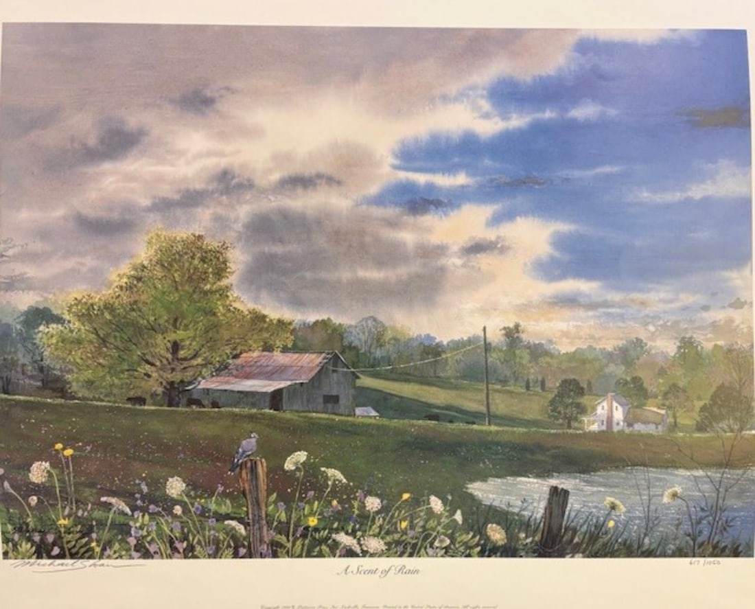 Michael Sloan- Limited edition lithograph on paper: Artist: Michael Sloan. Medium: Limited edition lithograph on paper. Size: 24" x 30". Signature: Hand Signed and numbered. Reference#: 25217.