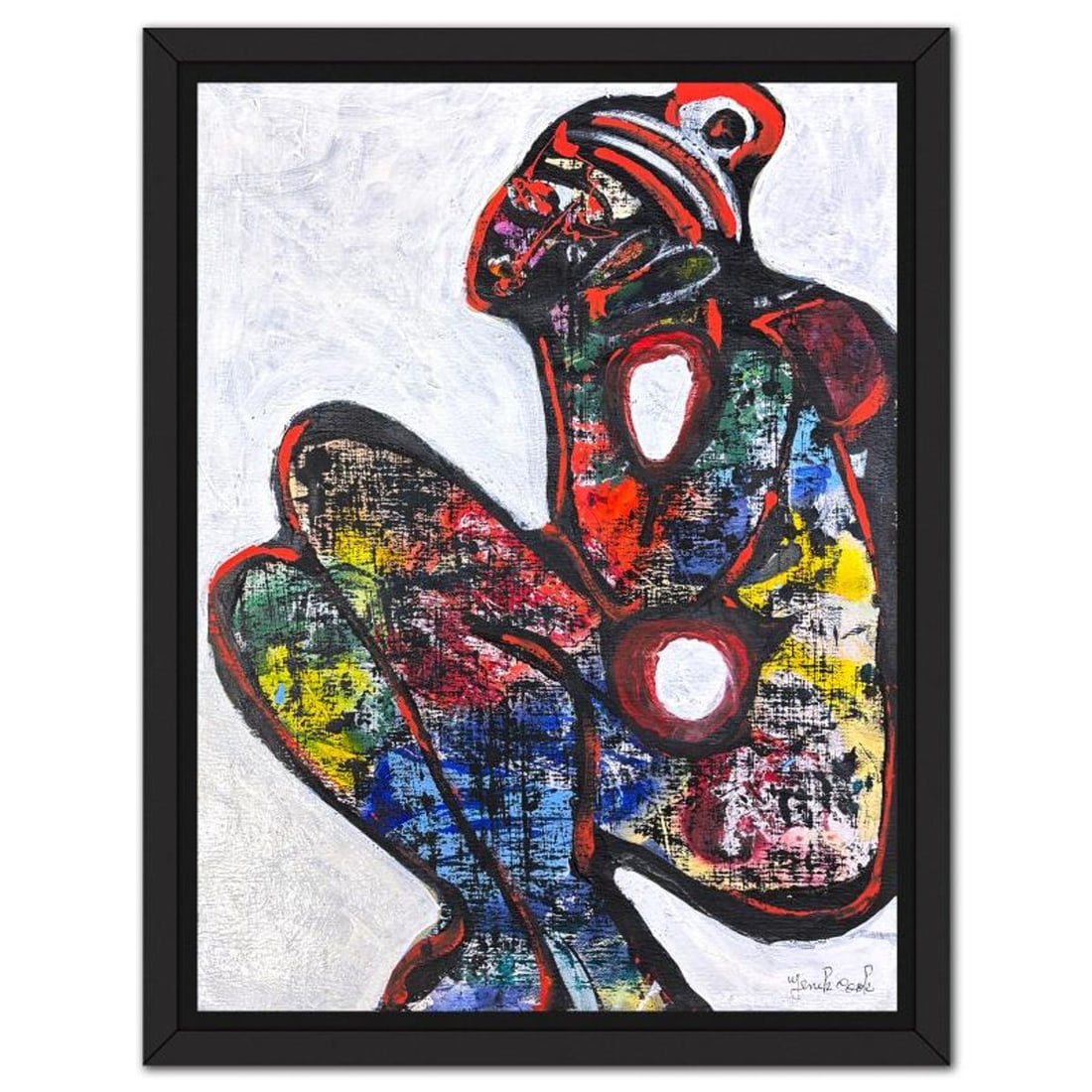 Jenik Cook, Framed Hand Signed Original Painting with Letter of Authenticity.: This is an original acrylic painting on paper by Jenik Cook. Hand signed by the artist, it includes Letter of Authenticity. This piece comes from the artist's personal collection. Measures approximate