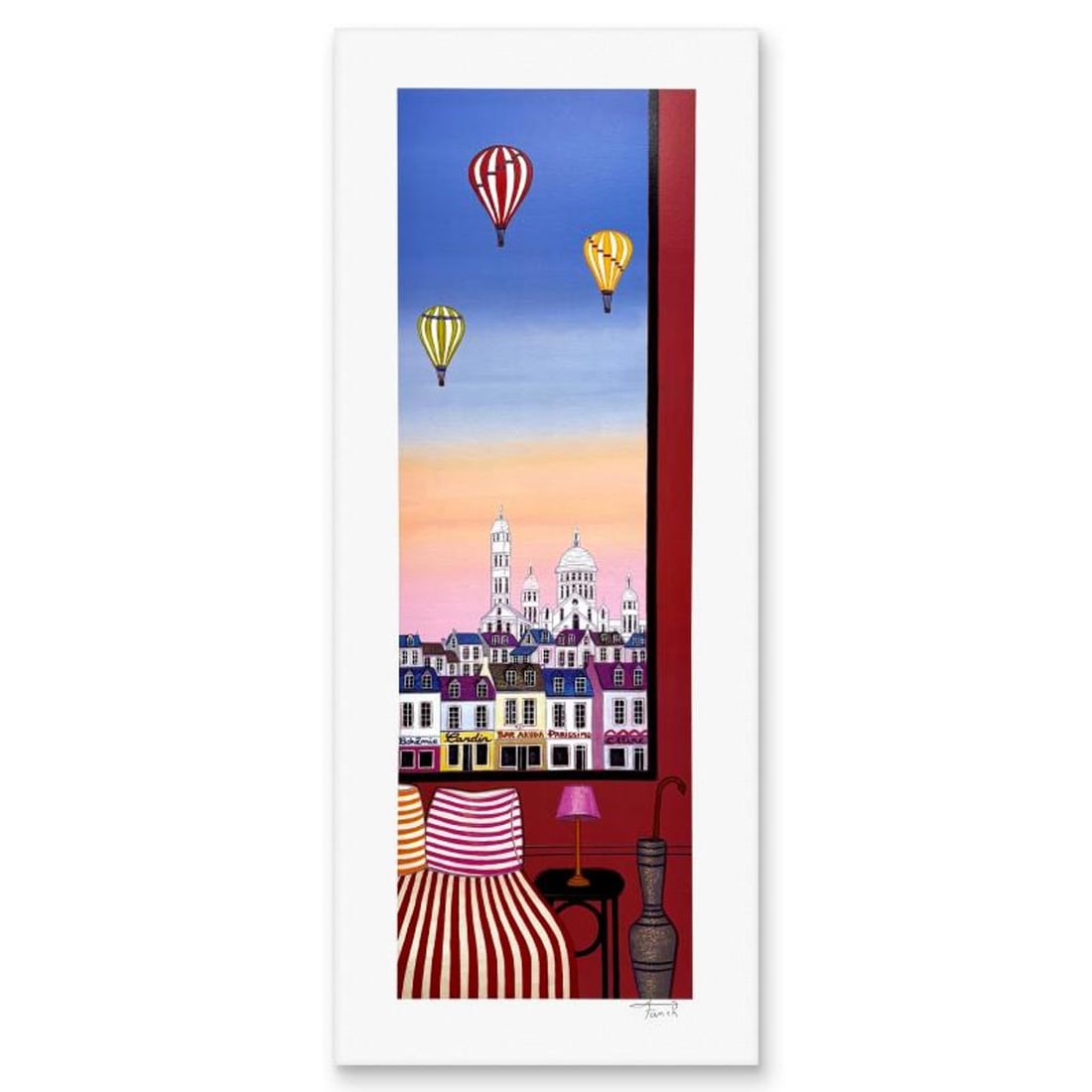 Fanch Ledan, "Paris Boutique" Limited Edition Serigraph, AP Numbered and Hand Signed with Letter of (1 of 2)