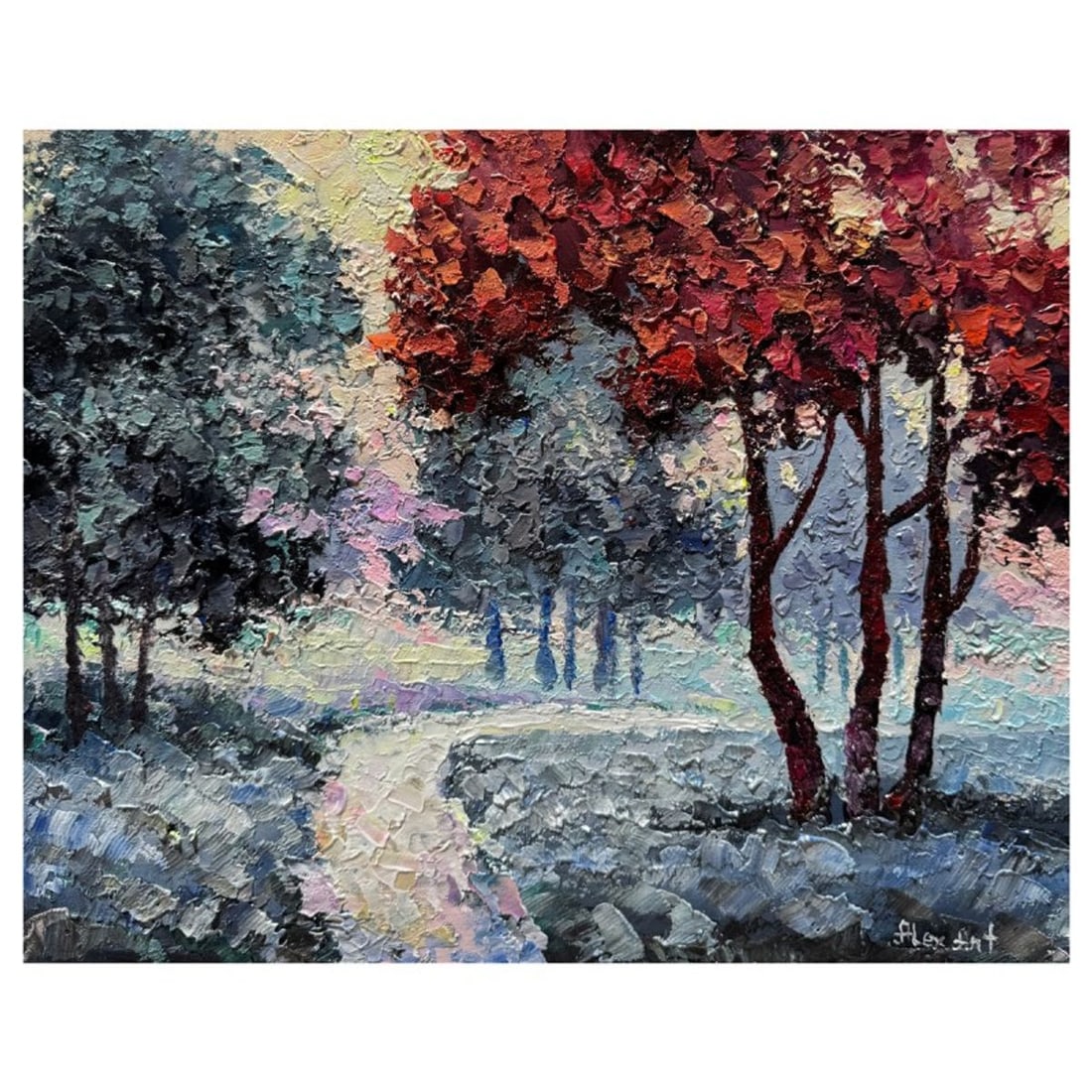Alexander Antanenka, "Dream World" Hand Signed Original Painting on Canvas with Letter of: Dream World is an original oil painting on stretched canvas by Alexander Antanenka. Hand signed by the artist, the piece comes with a letter of authenticity. Measures approximately 16" x 20" (image).