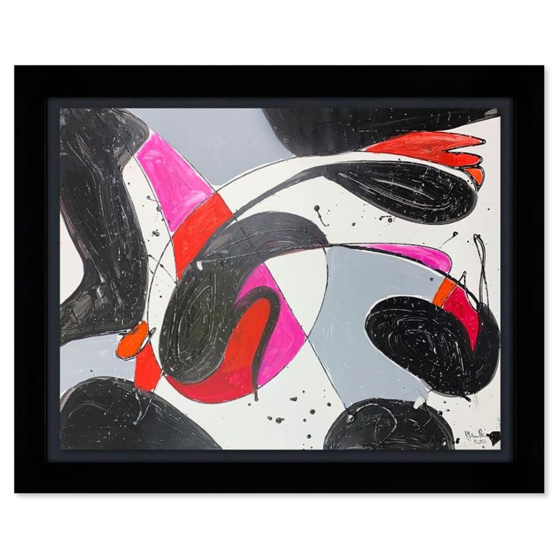 Jenik Cook, Framed Hand Signed Original Painting with Letter of Authenticity.: This is an original acrylic painting on paper by Jenik Cook. Hand signed by the artist, it includes Letter of Authenticity. This piece comes from the artist's personal collection. Measures approximate