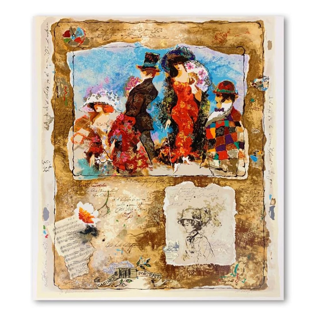 Alexander Galtchansky (1959-2008) and Tanya Wissotzky (1959-2006), Hand Signed Limited Edition: This is a limited edition serigraph on deckle edged paper by Alexander Galtchansky (1959-2008) and Tanya Wissotzky (1959-2006). It is numbered and hand signed and includes a letter of authenticity. Me