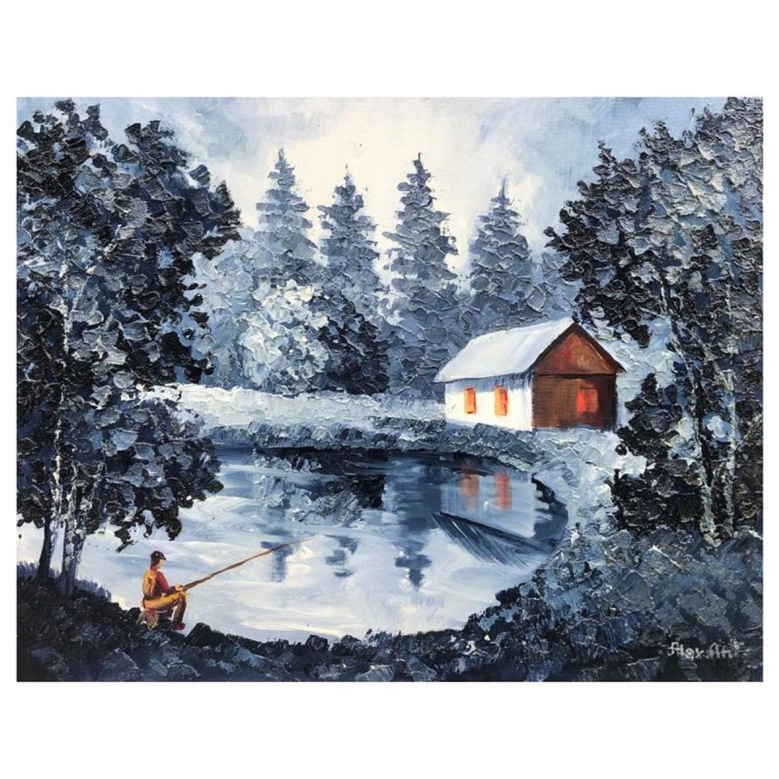 Alexander Antanenka, "Secret Place" Original Painting on Canvas, Hand Signed with Letter of (1 of 1)