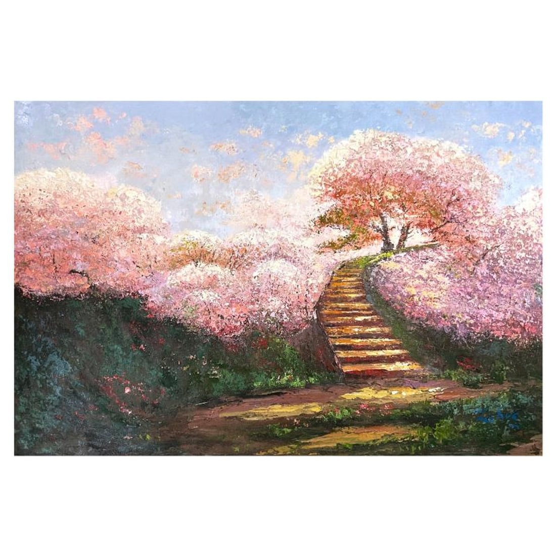 Zahra, Original Acrylic Painting on Canvas (60" x 40"), Hand Signed with Letter of Authenticity: This is an original acrylic painting on canvas by Zahra, hand signed by the artist. Includes Letter of Authenticity. Measures approx. 60" x 40" (image).