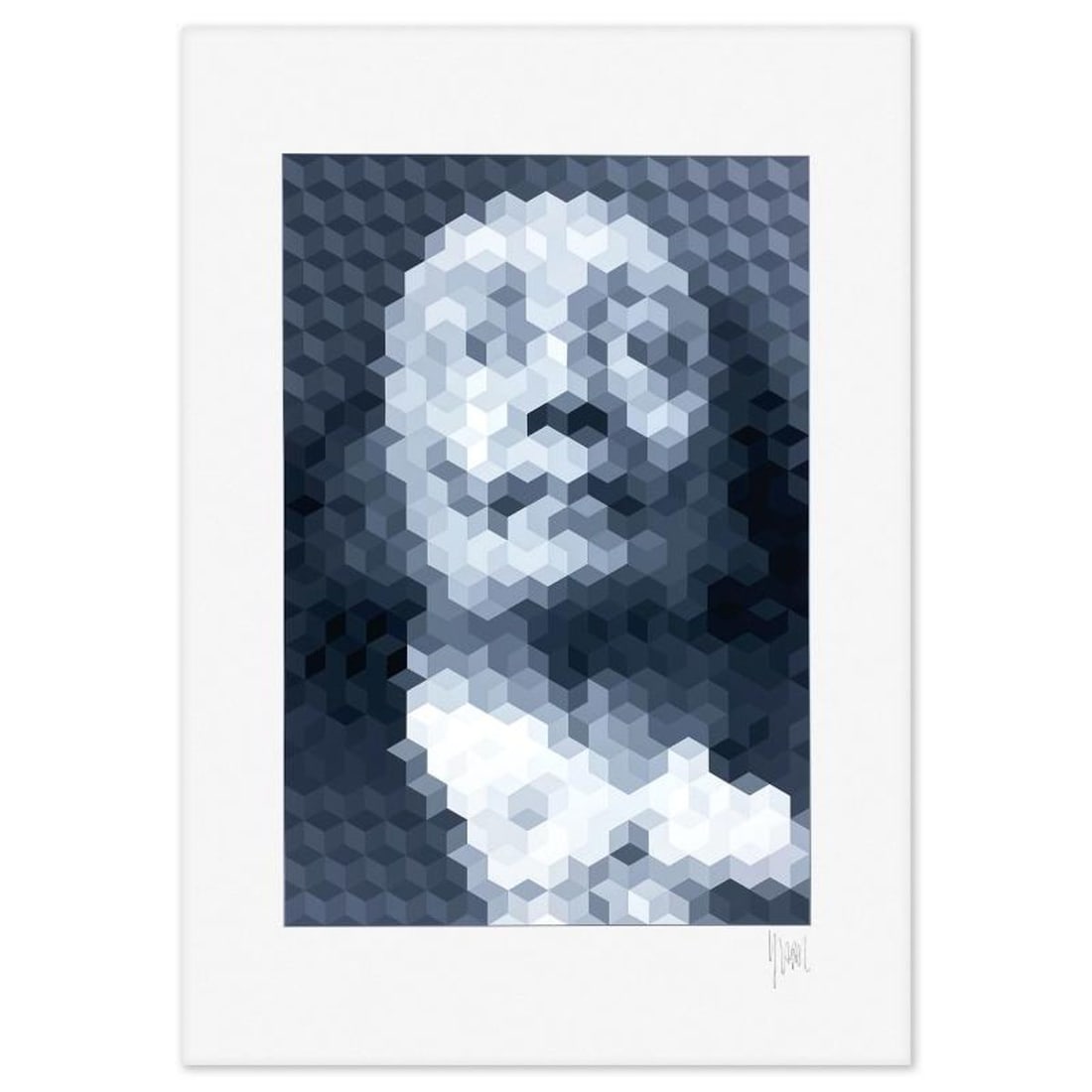 Yvaral, "Faces Of Dali 2" Limited Edition Serigraph, Numbered and Hand Signed with Letter of: Faces Of Dali 2 is a limited edition serigraph on paper by Yvaral, numbered and hand signed with a Letter of Authenticity. Measures approx. 35" x 24.5" (border), 25.5" x 17.5" (image). Reference#: