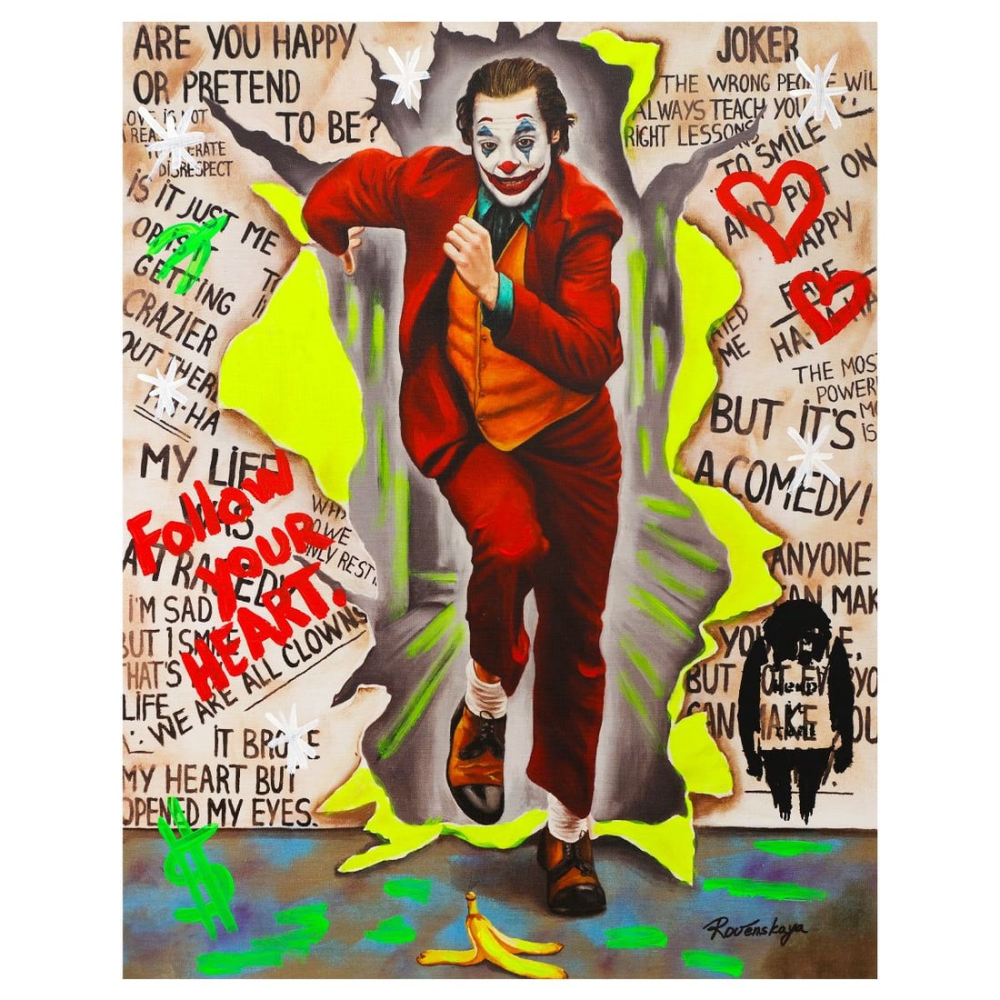 Nastya Rovenskaya- Mixed Media "Joker" (1 of 2)