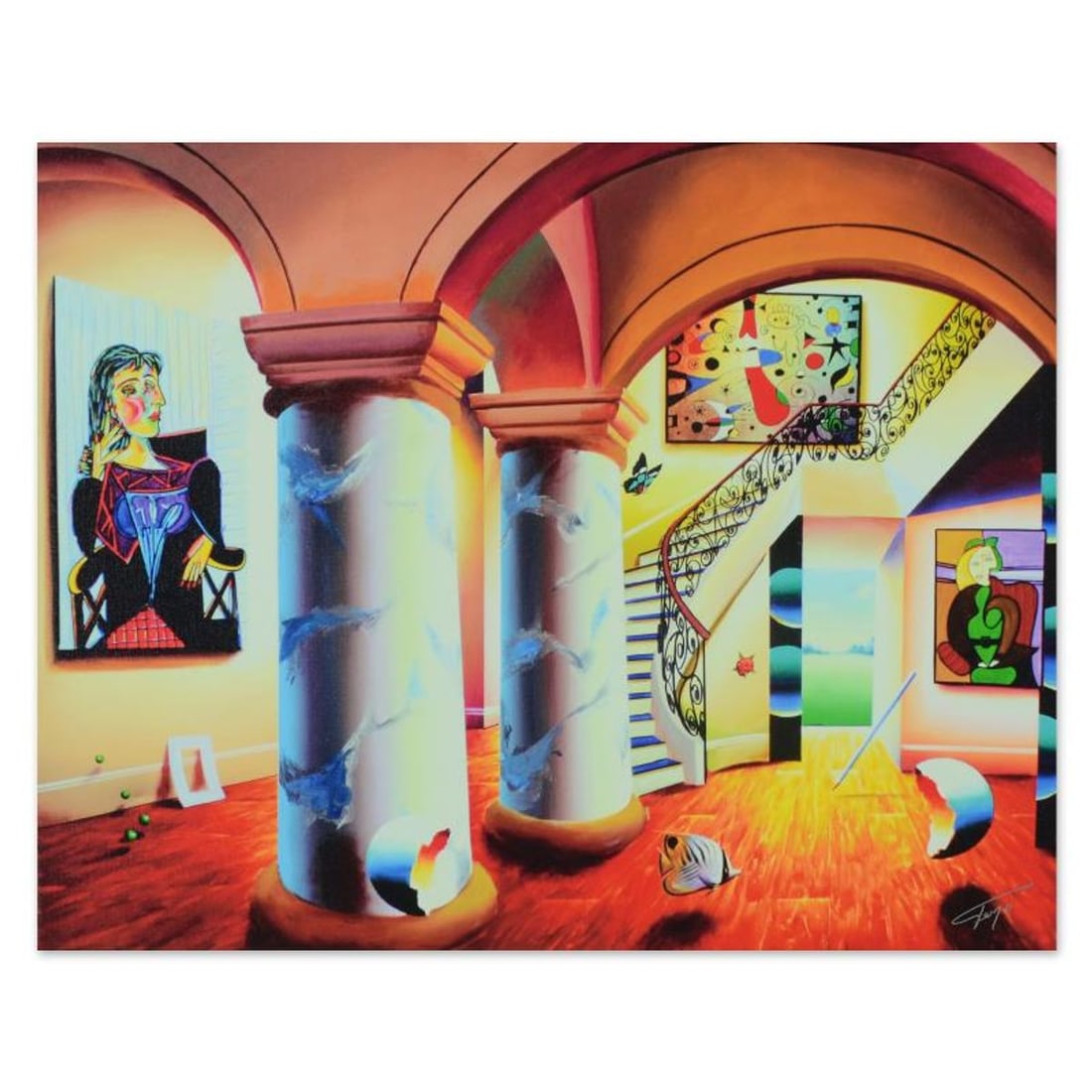 Ferjo, "Majestic Splendor" Limited Edition on Gallery Wrapped Canvas, Numbered and Signed with: Majestic Splendor is a limited edition giclee on canvas, numbered and bearing Ferjo's authorized signature. This piece comes gallery wrapped. Includes Letter of Authenticity. Measures approx. 24" x