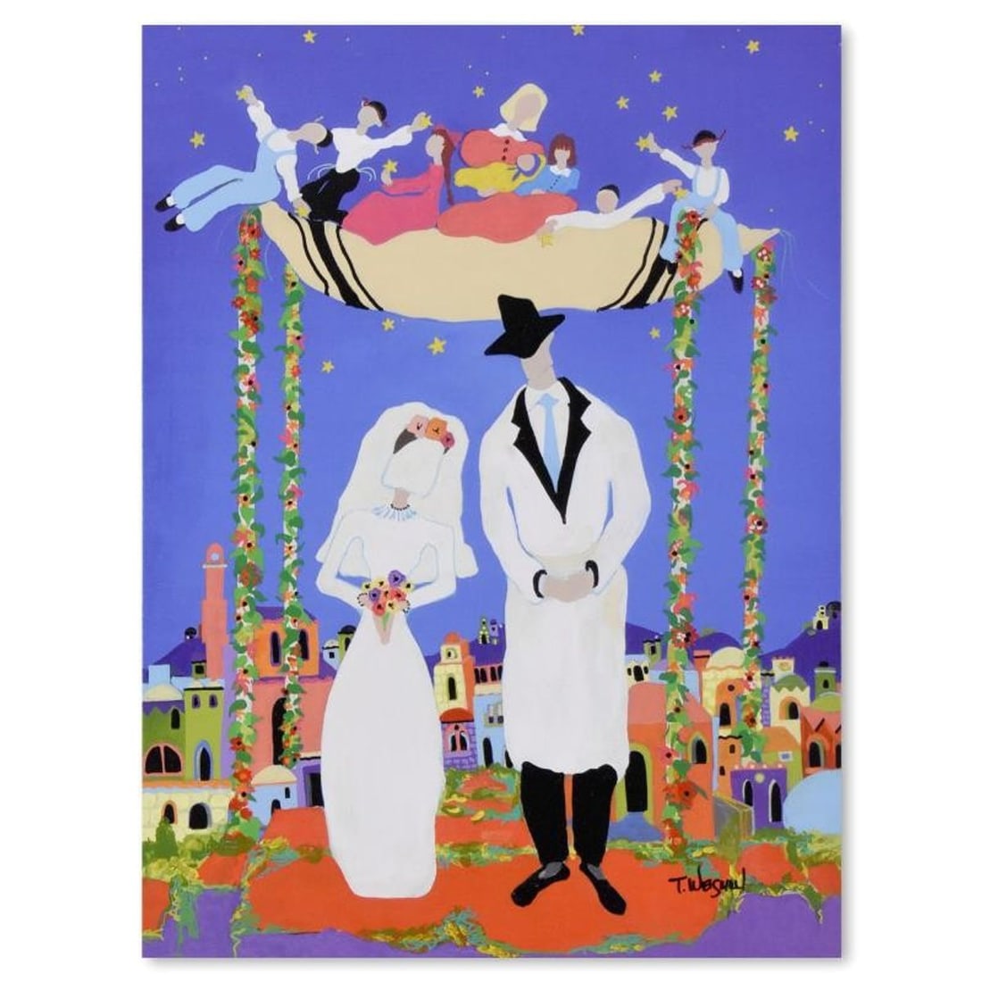 Tammy Weisman, "Od Yishama" Limited Edition on Gallery Wrapped Canvas, Numbered and Hand Signed with (1 of 1)