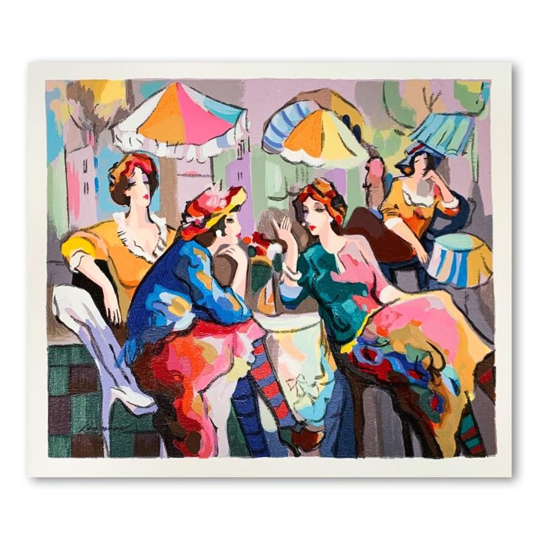 Michael Kerman, "Conversation" Hand Signed Limited Edition Serigraph on Paper with Letter of (1 of 2)