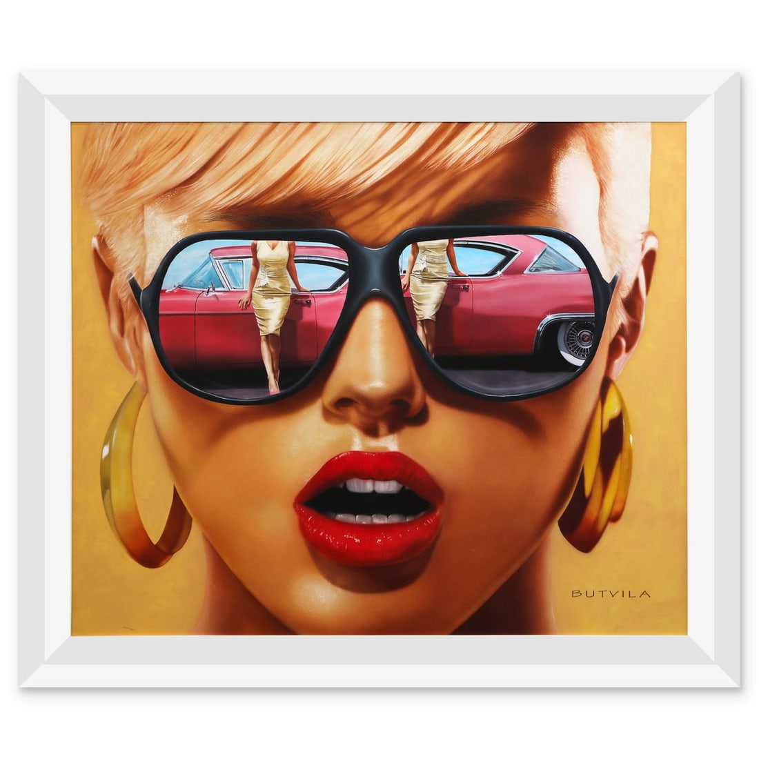 Paul Butvila- Mixed Media on Canvas: Artist: Paul Butvila. Medium: Mixed Media on Canvas. Size: 39" x 47". Measures approx. 47" x 57" (framed). Signature: Hand signed. Certificate of Authenticity: Is included. Reference#: 65877.