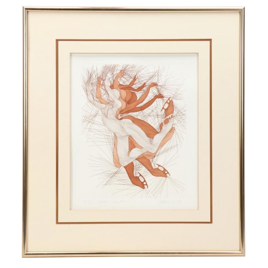 Guillaume Azoulay- Etching on paper: Artist: Guillaume Azoulay. Medium: Etching on paper. Measures approx. 20" x 28" (framed). Signature: Hand Signed and numbered. Reference#: 33537.