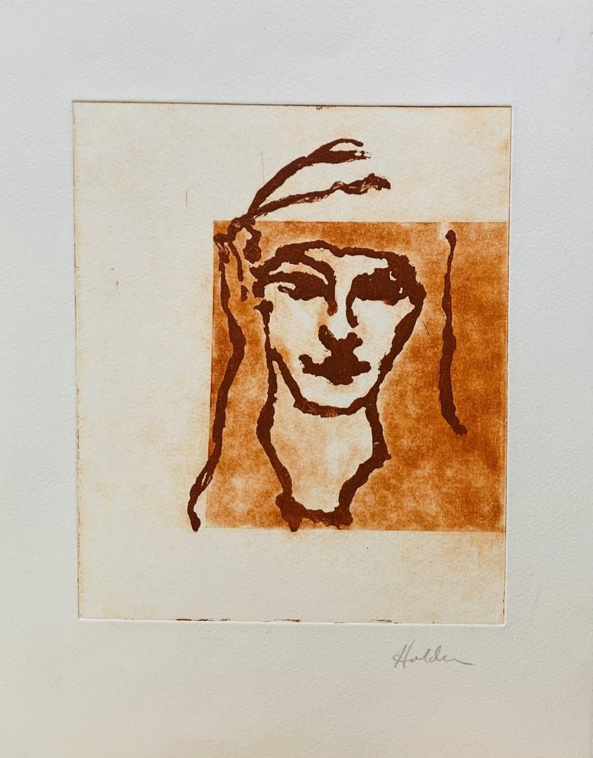 Holden- Etching on paper: Artist: Holden. Medium: Etching on paper. Size: 12" x 16". Signature: Signed. Reference#: 25071.