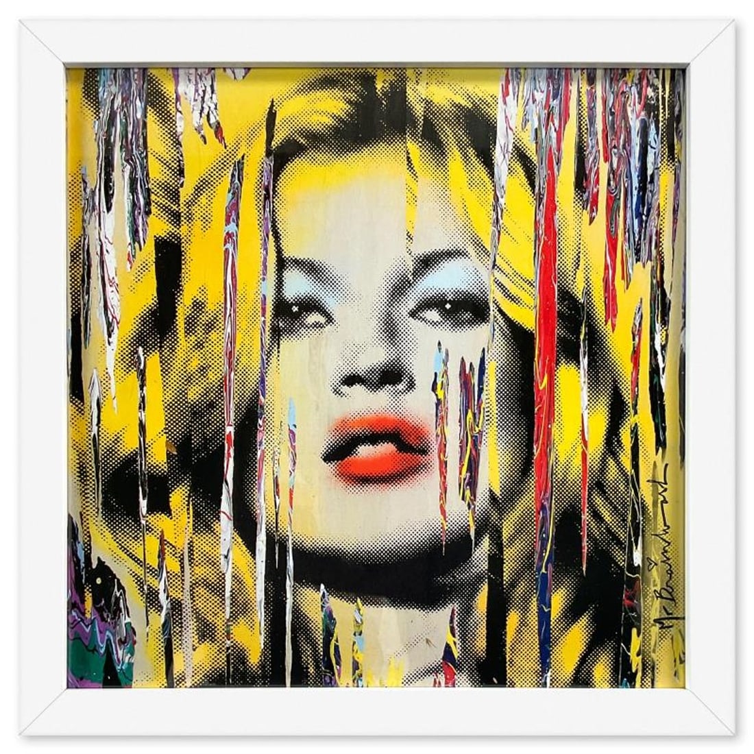 Mr. Brainwash, Custom Framed Plate Signed Offset Lithograph.: This is an offset lithograph on paper by Mr. Brainwash, bearing the plate signature of the artist. This piece comes custom framed. Measures approx. 19.5" x 19.5" (frame), 17" x 17" (image). This item 