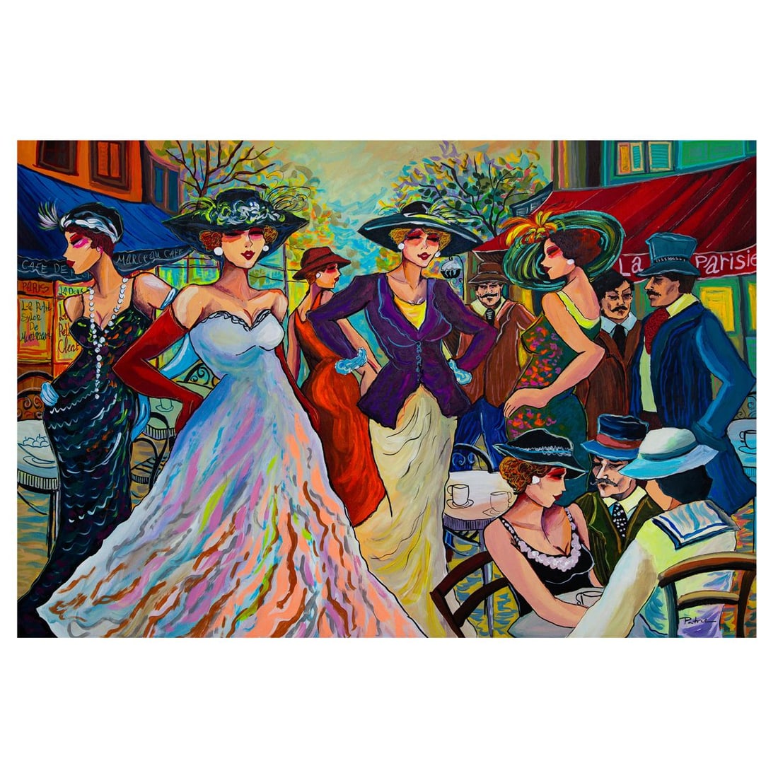 Patricia Govezensky- Original Acrylic on Canvas "City Secrets": Artist: Patricia Govezensky. Medium: Original Acrylic on Canvas. Title: City Secrets. Size: 24" x 36". Signature: Hand Signed by the Artist. Certificate of Authenticity: Is included. Reference#: 30341