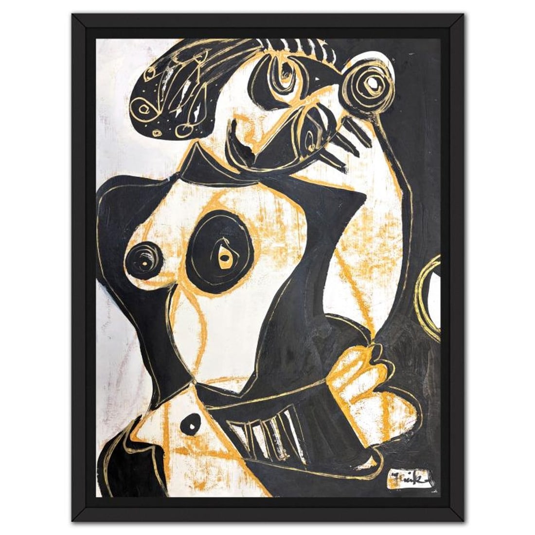 Jenik Cook, Framed Hand Signed Original Painting with Letter of Authenticity.: This is an original acrylic painting on paper by Jenik Cook. Hand signed by the artist, it includes Letter of Authenticity. This piece comes from the artist's personal collection. Measures approximate