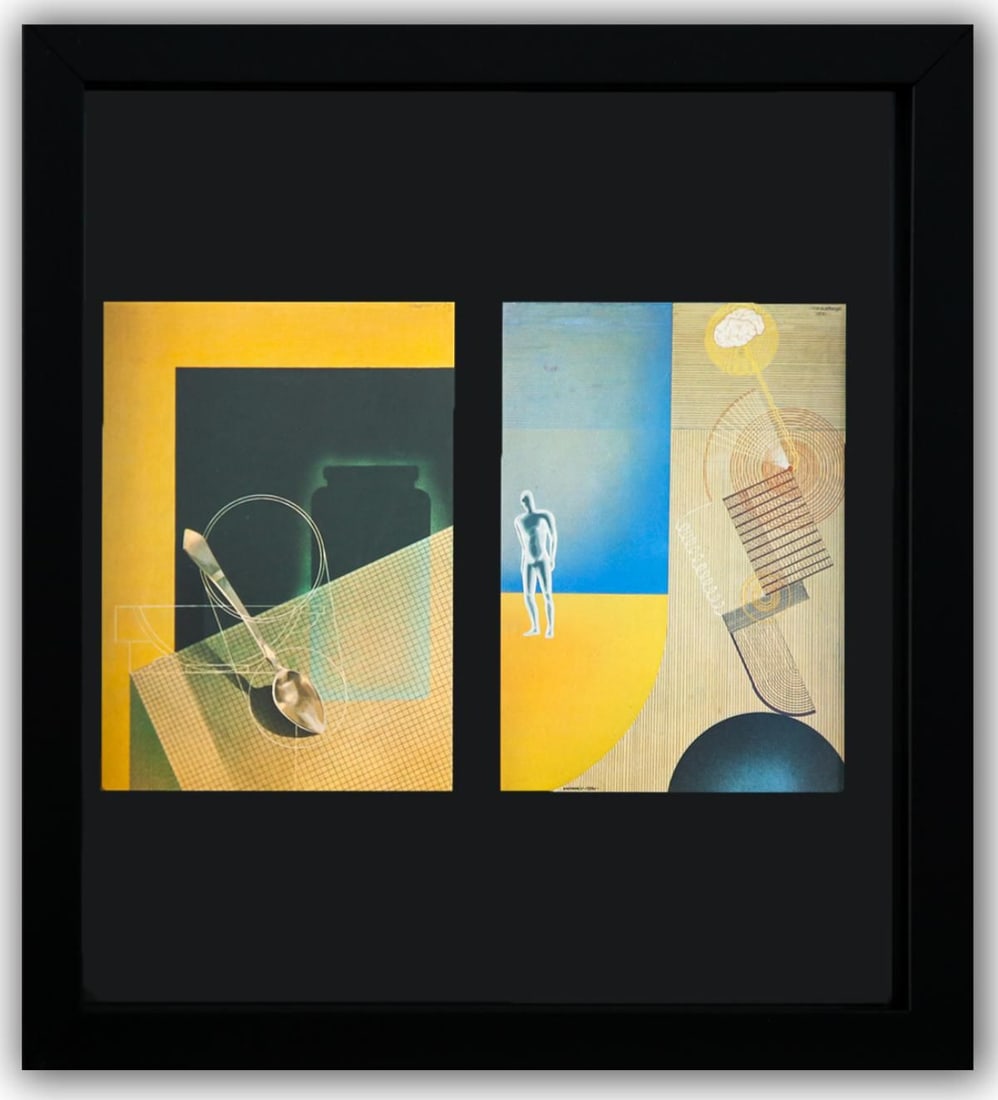 Victor Vasarely- Heliogravure Print "Untitled": Artist: Victor Vasarely. Medium: Heliogravure Print. Title: Untitled. Size: 11" x 10". Measures approx. 13" x 12" (framed). Additional: Custom Framed. Reference#: 21480.