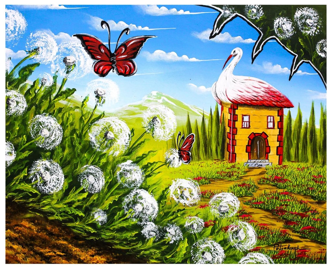 Eugene Poliarush- Original Oil on Canvas "Wonderland": Artist: Eugene Poliarush. Medium: Original Oil on Canvas. Title: Wonderland. Size: 16" x 20". Signature: Hand Signed by the artist. Certificate of Authenticity: From the publisher. Reference#: 17591.
