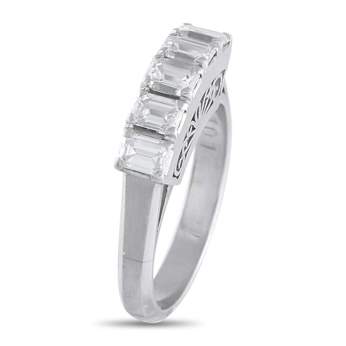 PLATINUM 1.01CT DIAMOND RING - 2