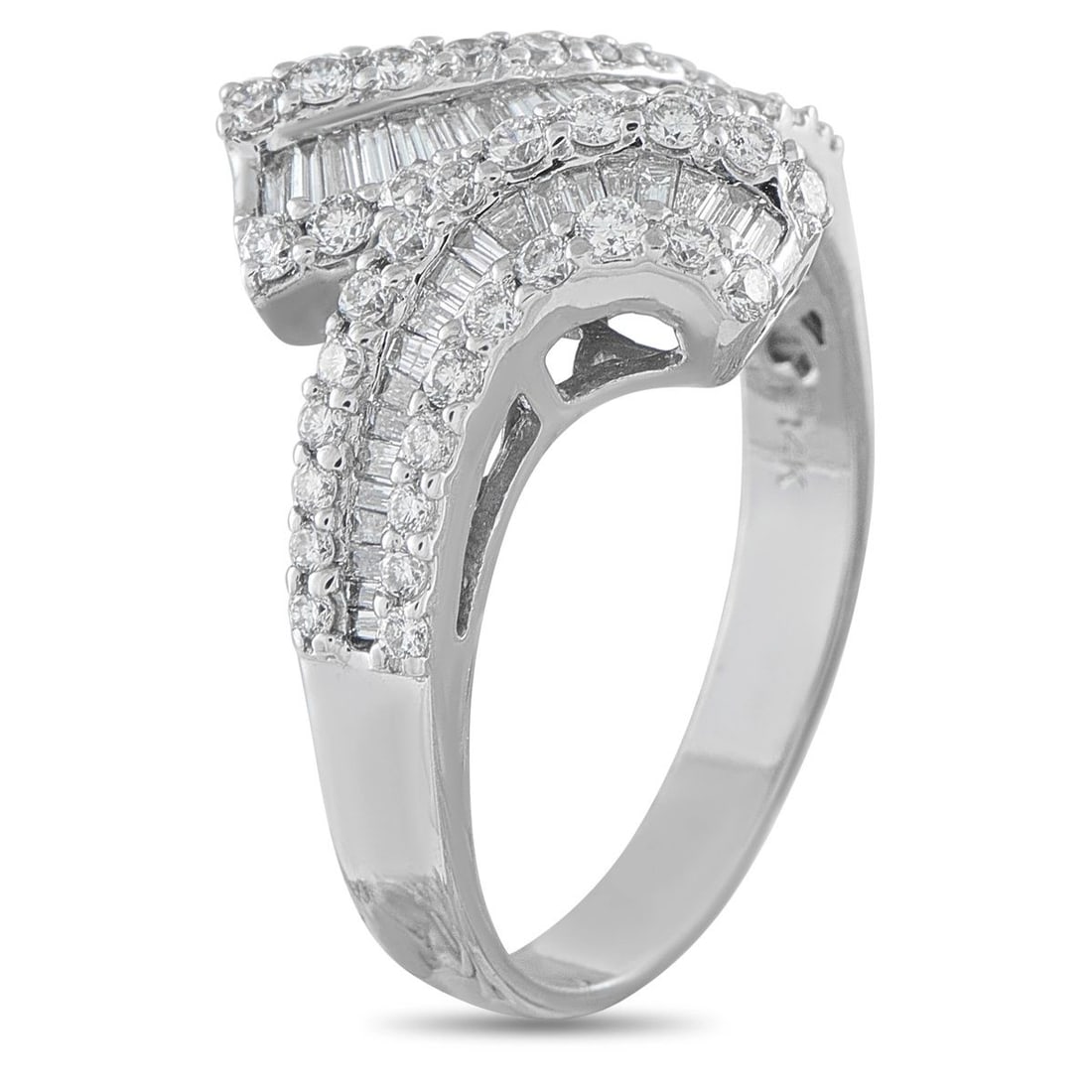 14K WHITE GOLD 1.54CT DIAMOND RING - 2