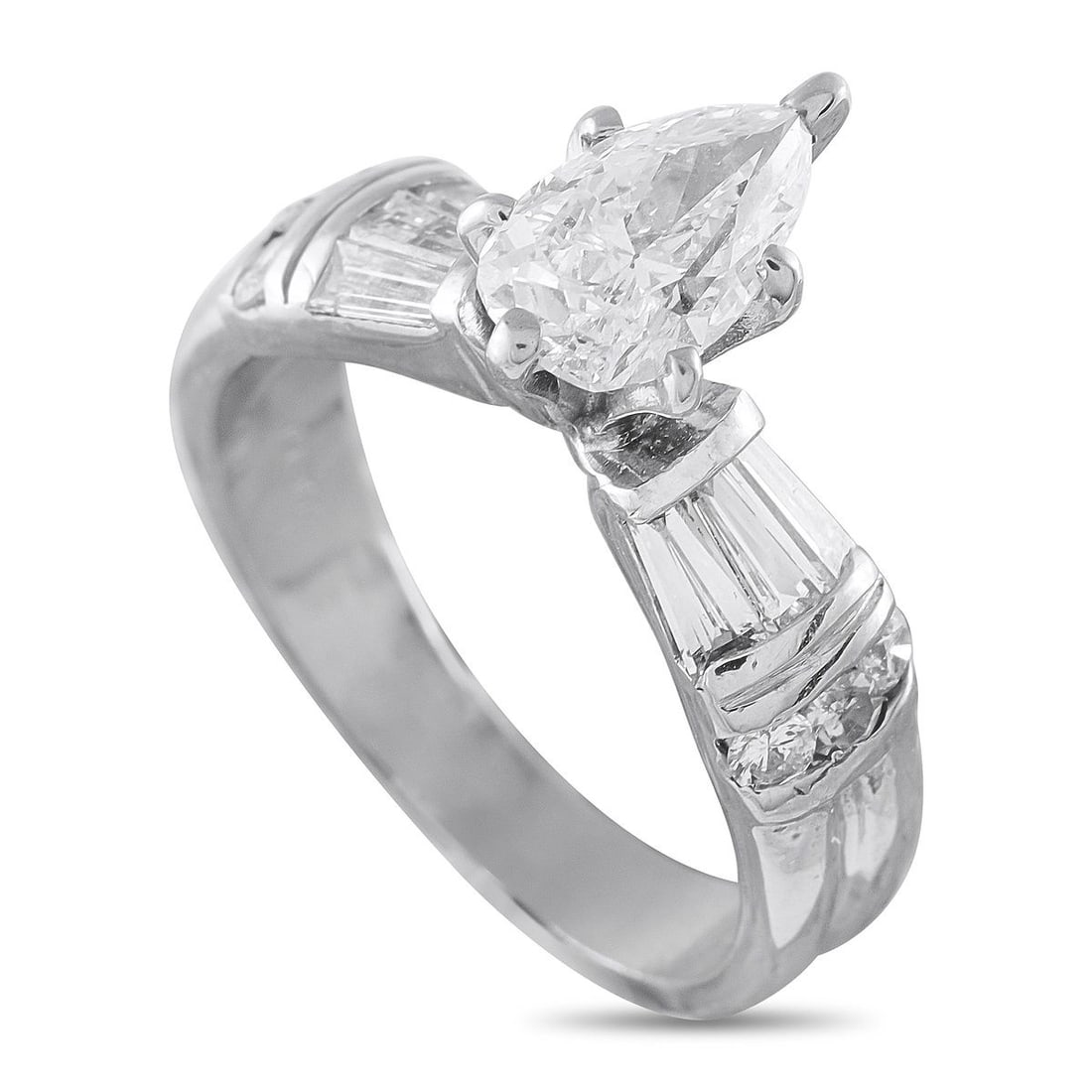 PLATINUM 1.64CT DIAMOND RING (1 of 4)