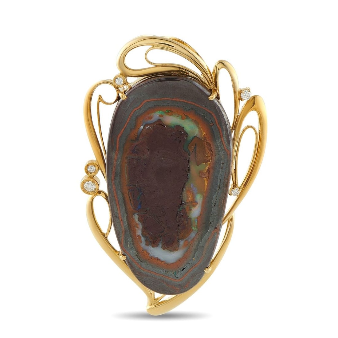 18K YELLOW GOLD CAMEO PENDANT: This cameo pendant is full of intricate details. Set in 18K Yellow Gold, it measures 2.69 long by 1.57 wide. Add it to any length of chain to create a personalized piece of jewelry that exudes old fas