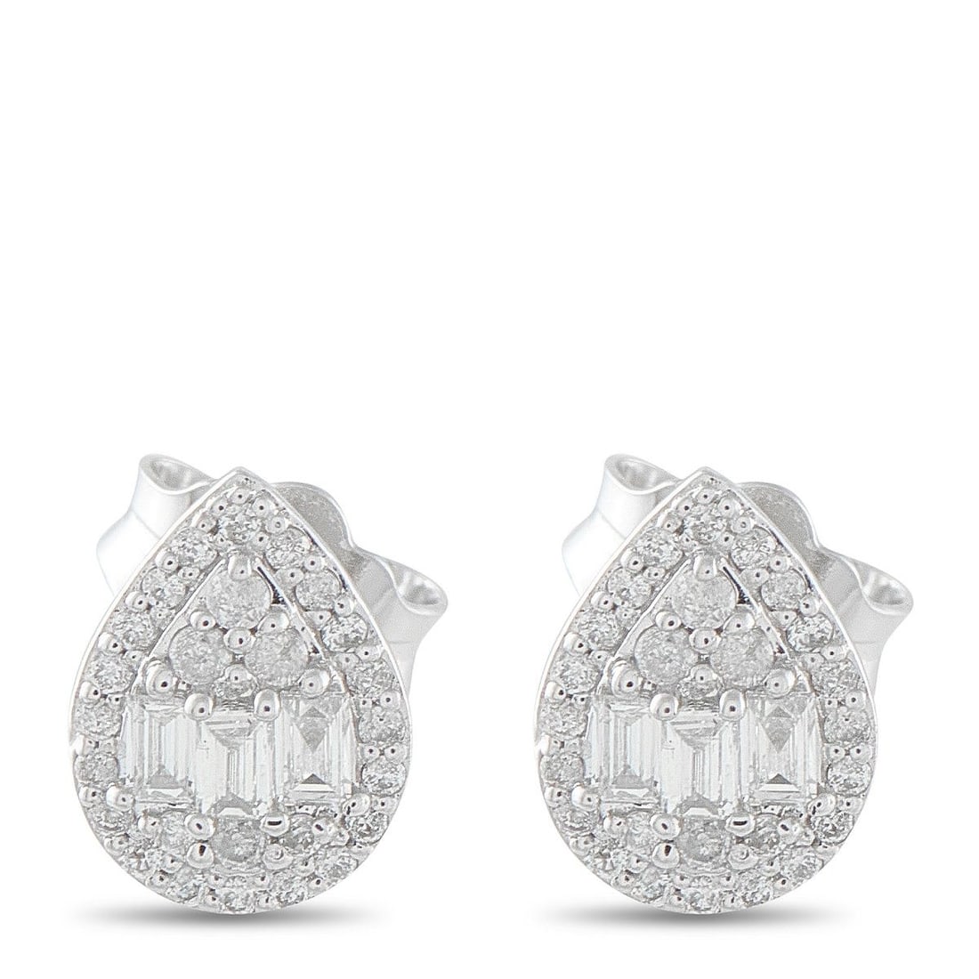 14K WHITE GOLD 0.25CT DIAMOND EARRINGS: These pear-shaped earrings will add a touch of luxury to any ensemble. Impressive enough for special occasions and understated enough for everyday wear, Diamonds with a total weight of 0.25 carats mak