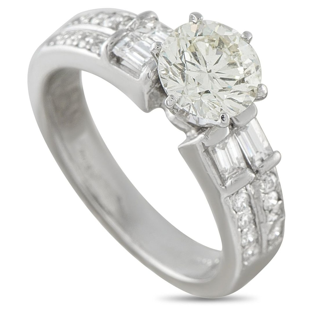 14K WHITE GOLD 1.65CT DIAMOND RING (1 of 4)