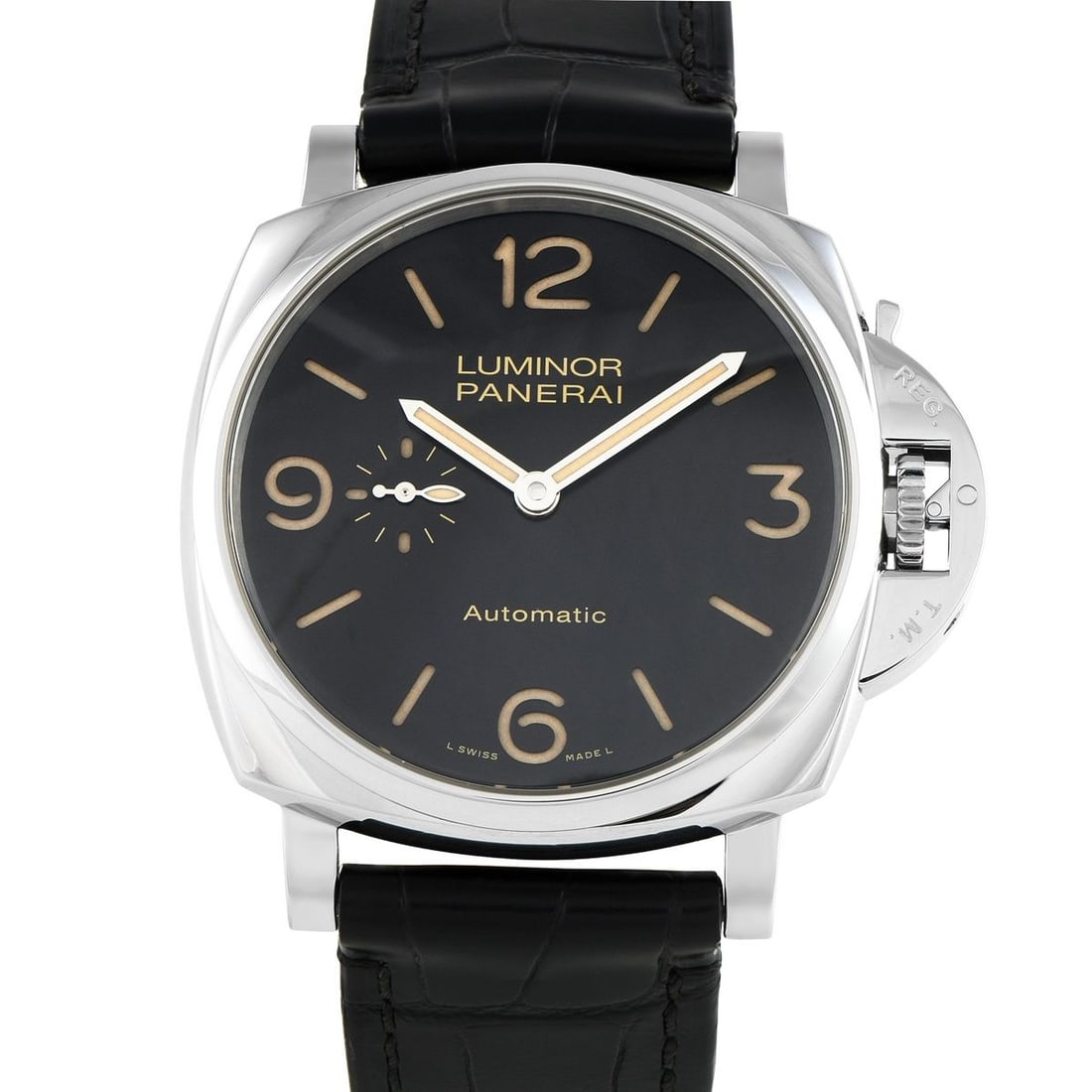 OFFICINE PANERAI LUMINOR DUE 3 DAYS STEEL WATCH: The Officine Panerai Luminor Due 3 Days Watch, reference number PAM674, is a second generation model of the luxury brands iconic Luminor timepiece.This sleek, sophisticated timepiece features a sleek 