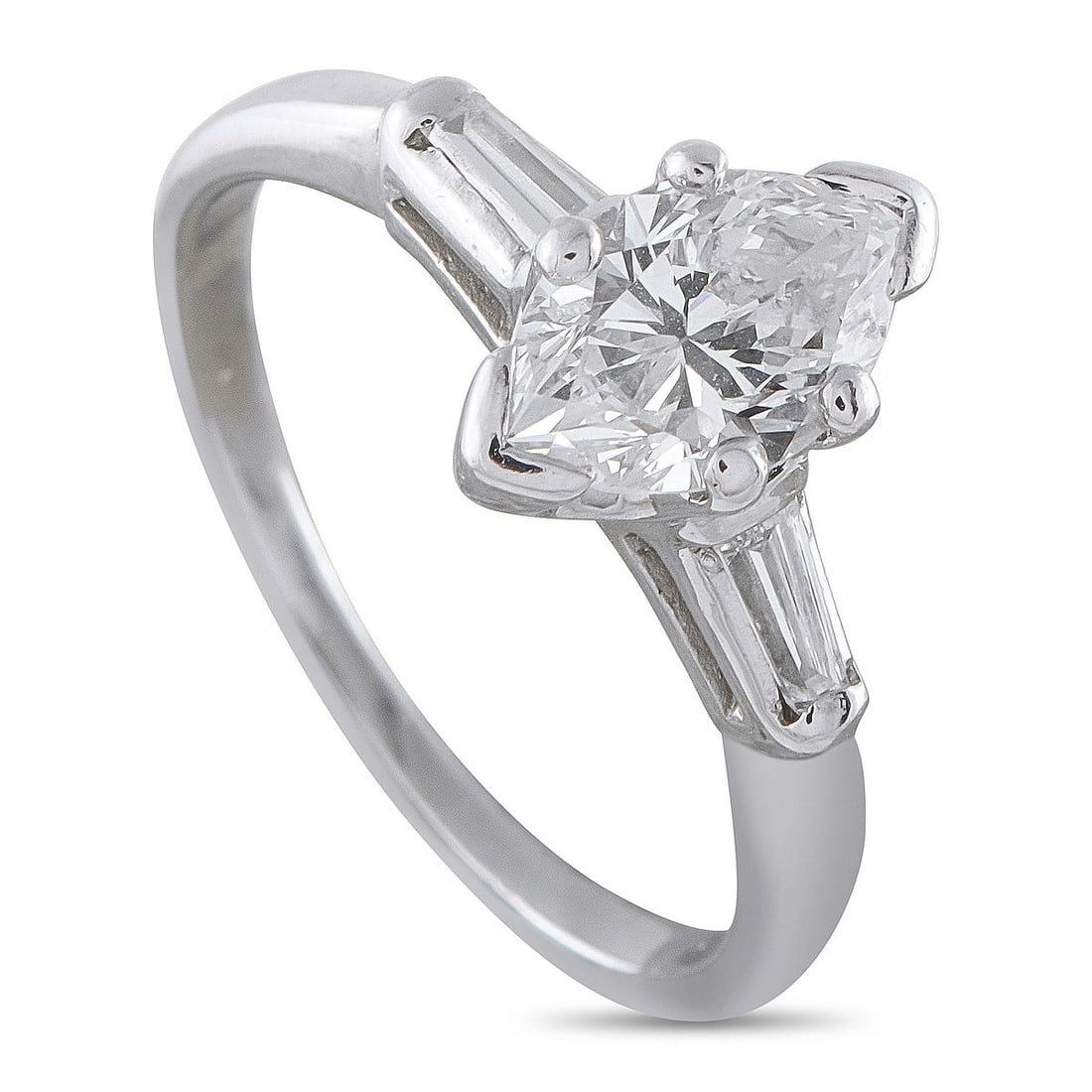 PLATINUM 1.15CT DIAMOND RING (1 of 3)