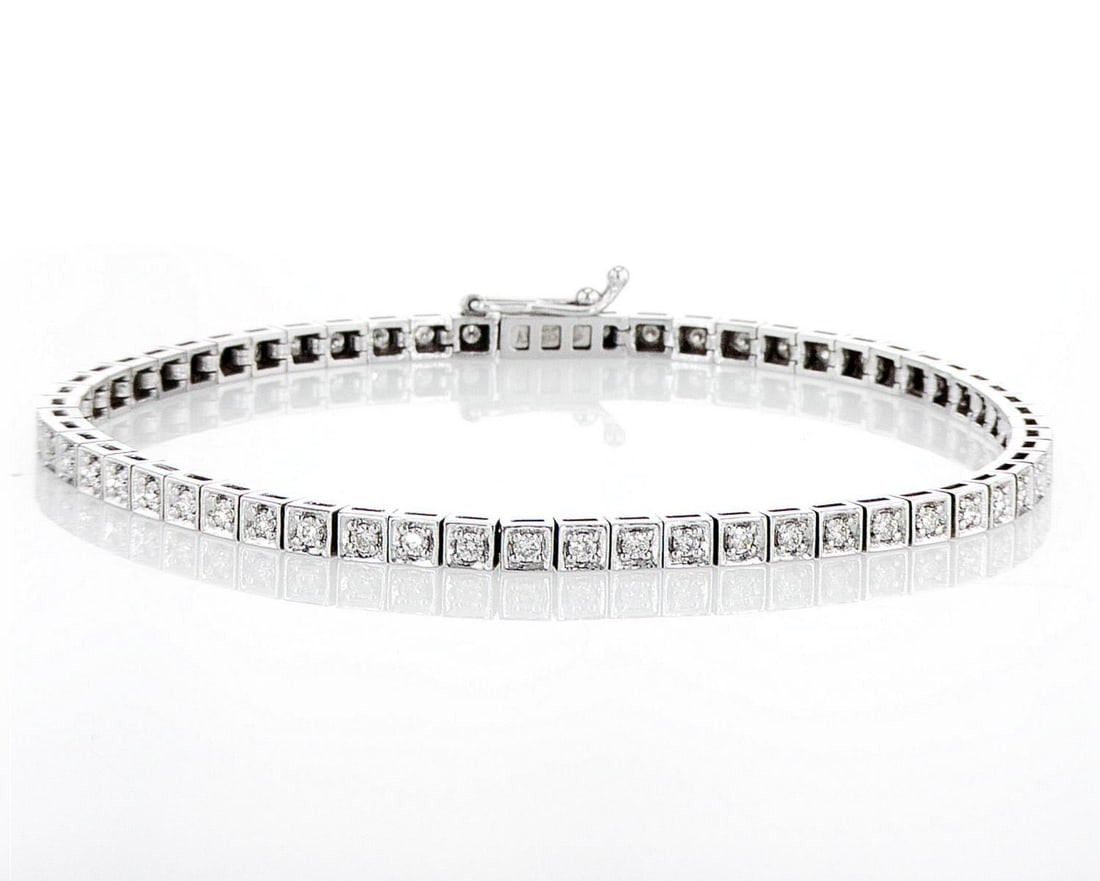 14K White Gold 1.74ctw Bracelet (1 of 2)