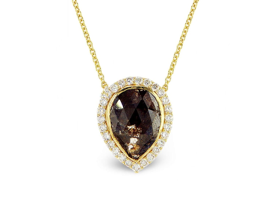 14kt Yellow Gold 4.05ctw Diamond Pendant (1 of 2)