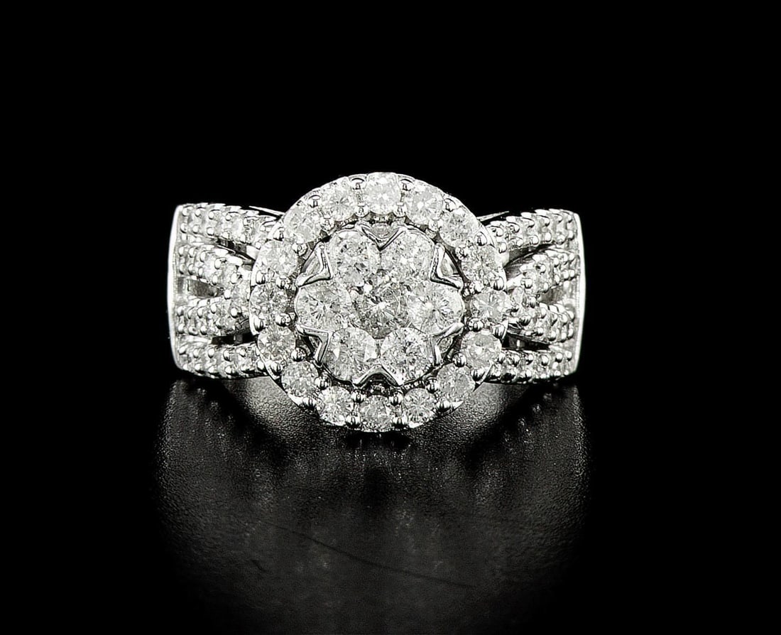 10kt White Gold 1.98ctw Diamond Ring (1 of 2)