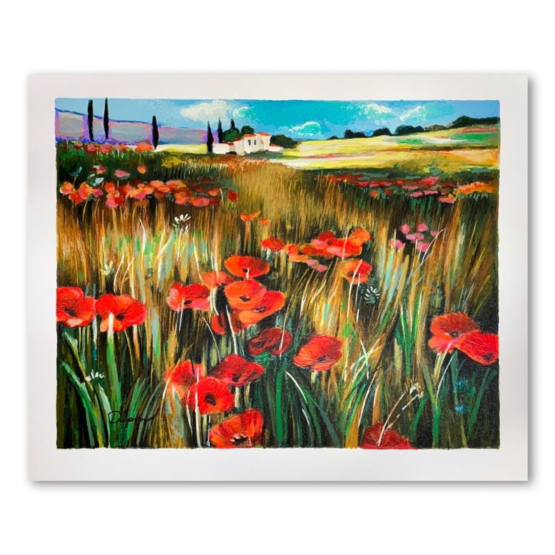 Yuri Dupond, Hand Signed Limited Edition Serigraph on Paper with Letter of Authenticity.: This is a limited edition serigraph on paper by Yuri Dupond. It is numbered and hand signed and includes a letter of authenticity. Measures approximately 9.5" x 11.5" (image). Reference#: 90332.